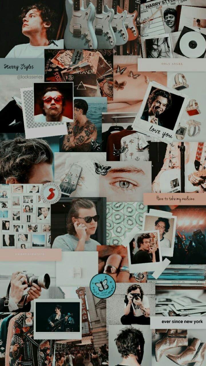 720x1280 Harry Styles Collage Wallpaper