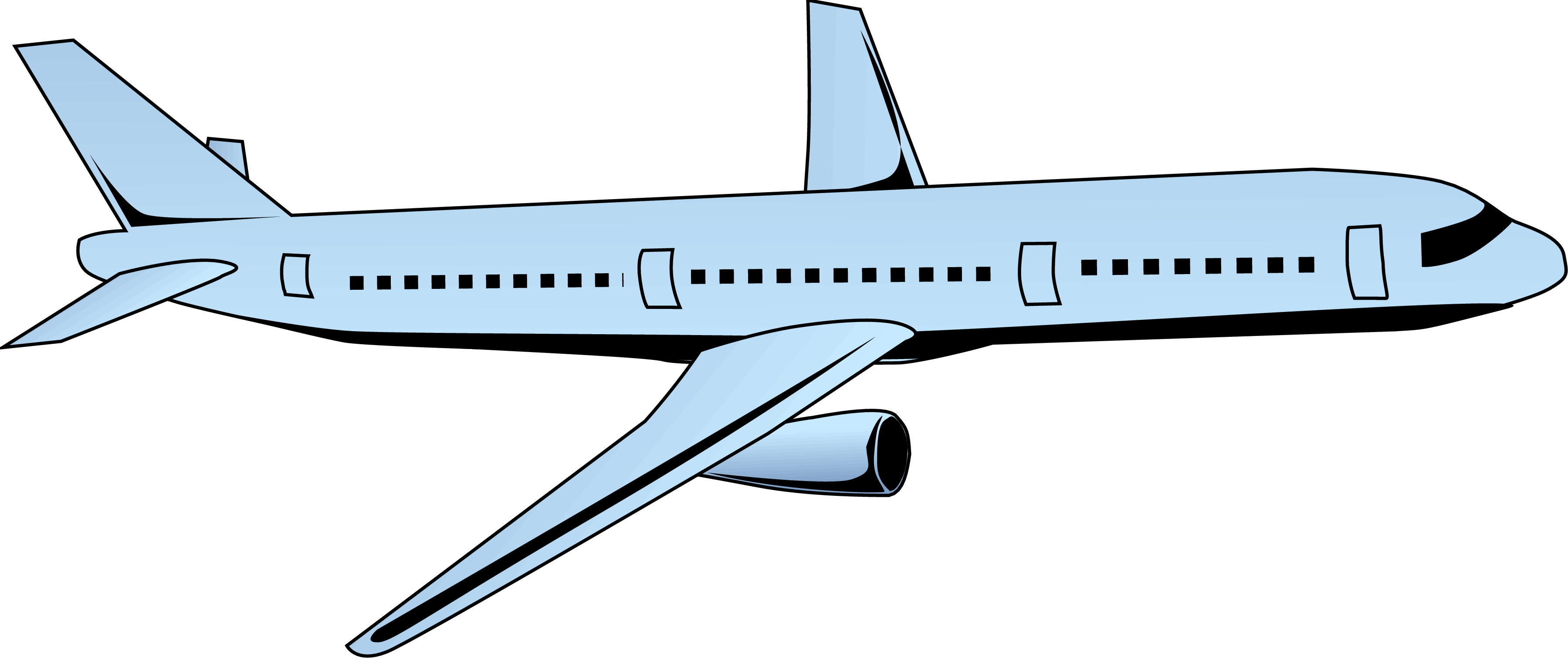 3599x1517 Download Png Airplane Cartoon. PNG & GIF BASE