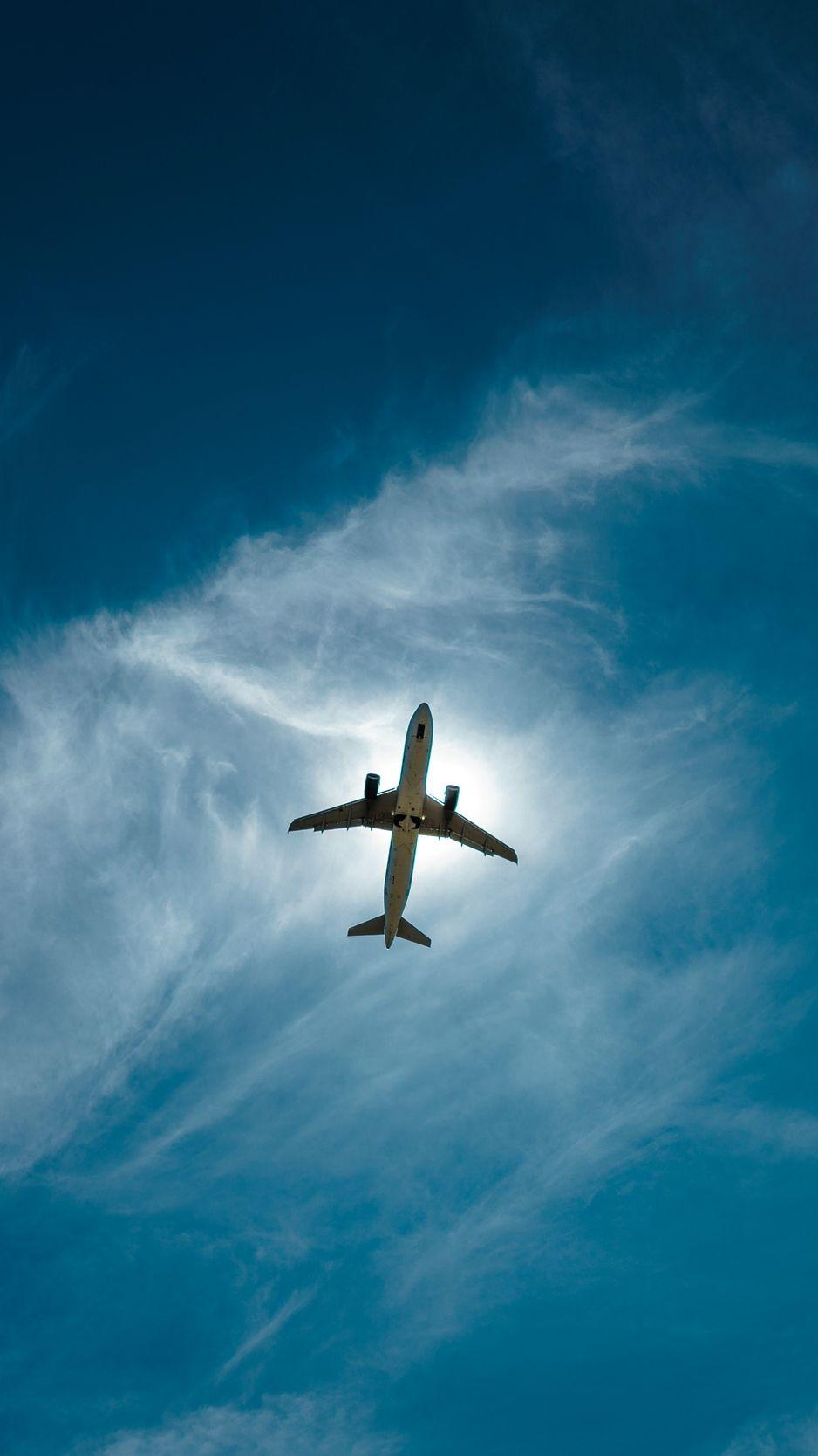938x1668 Airplane, sky, flight, clouds, height wallpaper, background. Airplane wallpaper, Travel wallpaper, Sky aesthetic