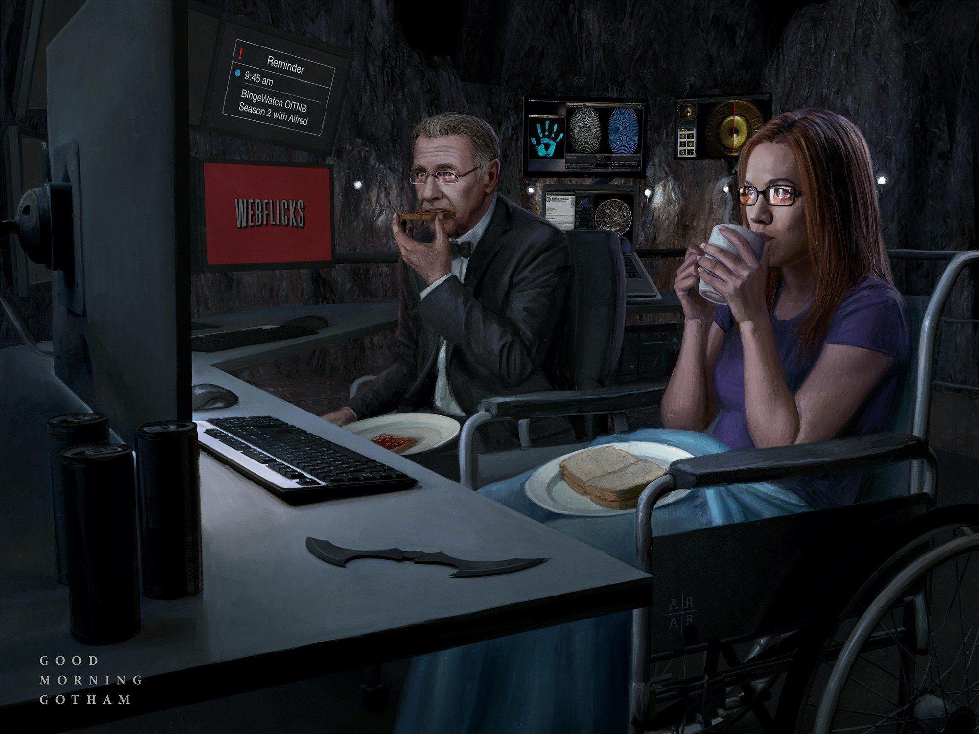 2000x1500 Alfred Pennyworth, Comics, DC Comics, Oracle, Batcave HD Wallpaper / Desktop and Mobile Image & Photo