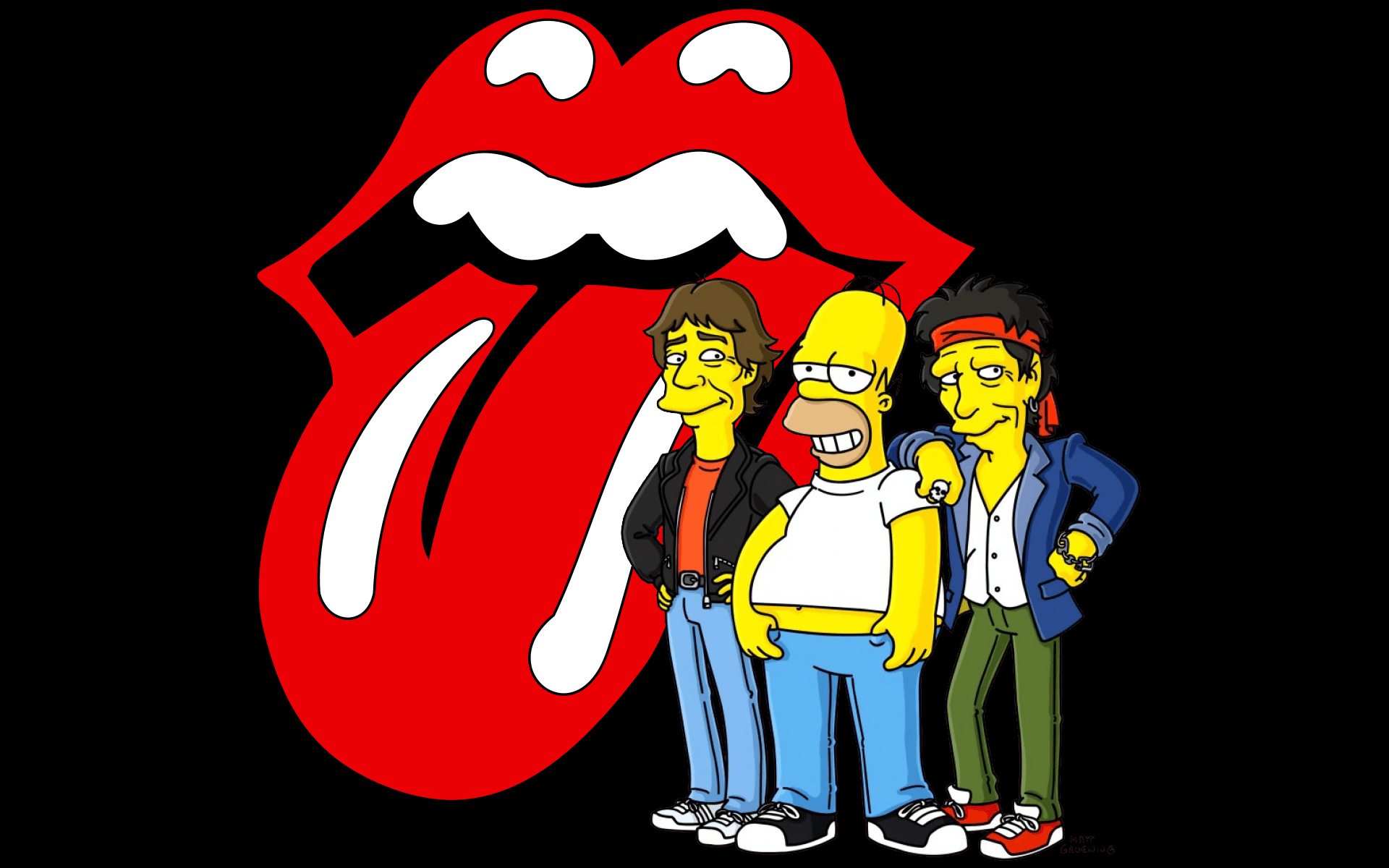 1920x1200 Top Collection Phone and Desktop Wallpaper HD. Rolling stones logo, Rolling stones, The simpsons