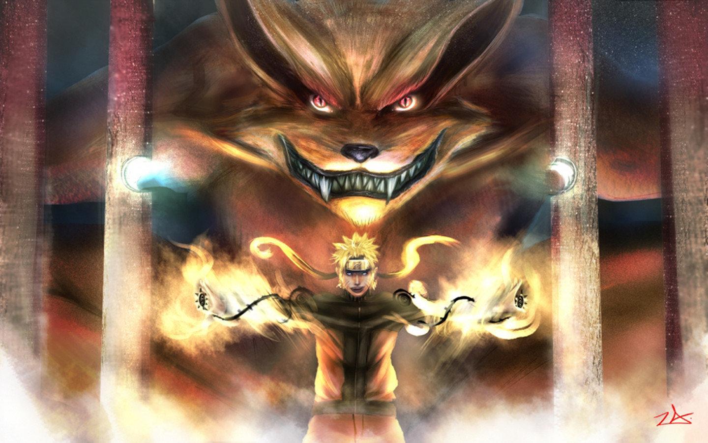 1440x900 Kurama (Naruto) wallpaper HD for desktop background