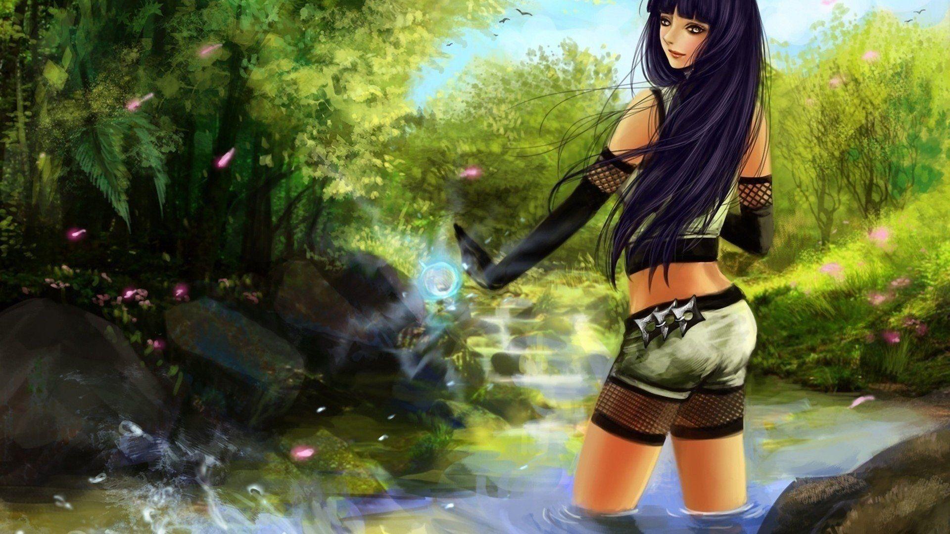 1920x1080 Hinata Naruto Wallpaper background picture