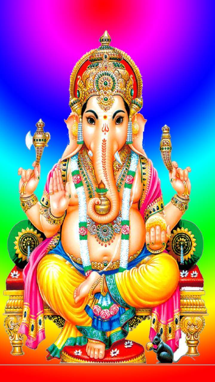 720x1280 Lord Ganesha Mobile Background Image