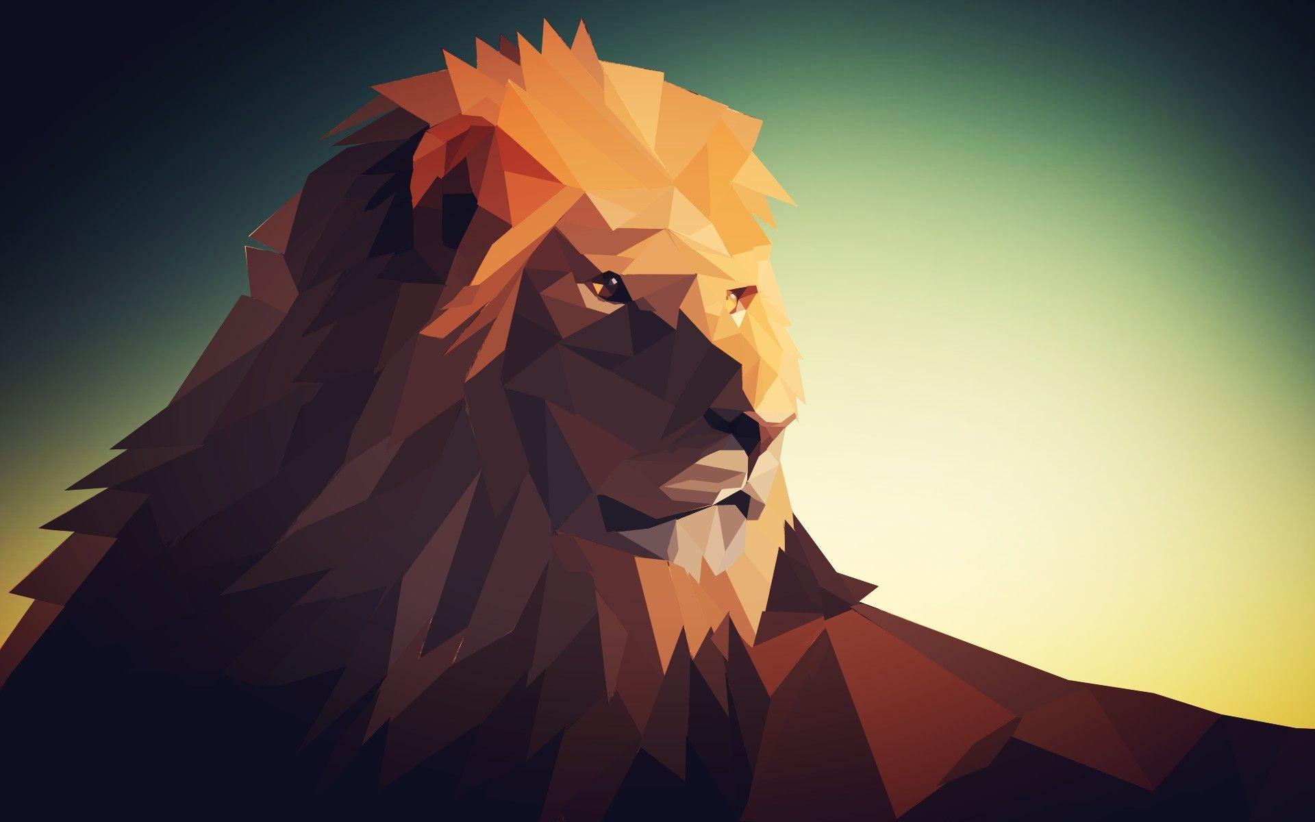 1920x1200 Simple Geometric Animal Wallpaper