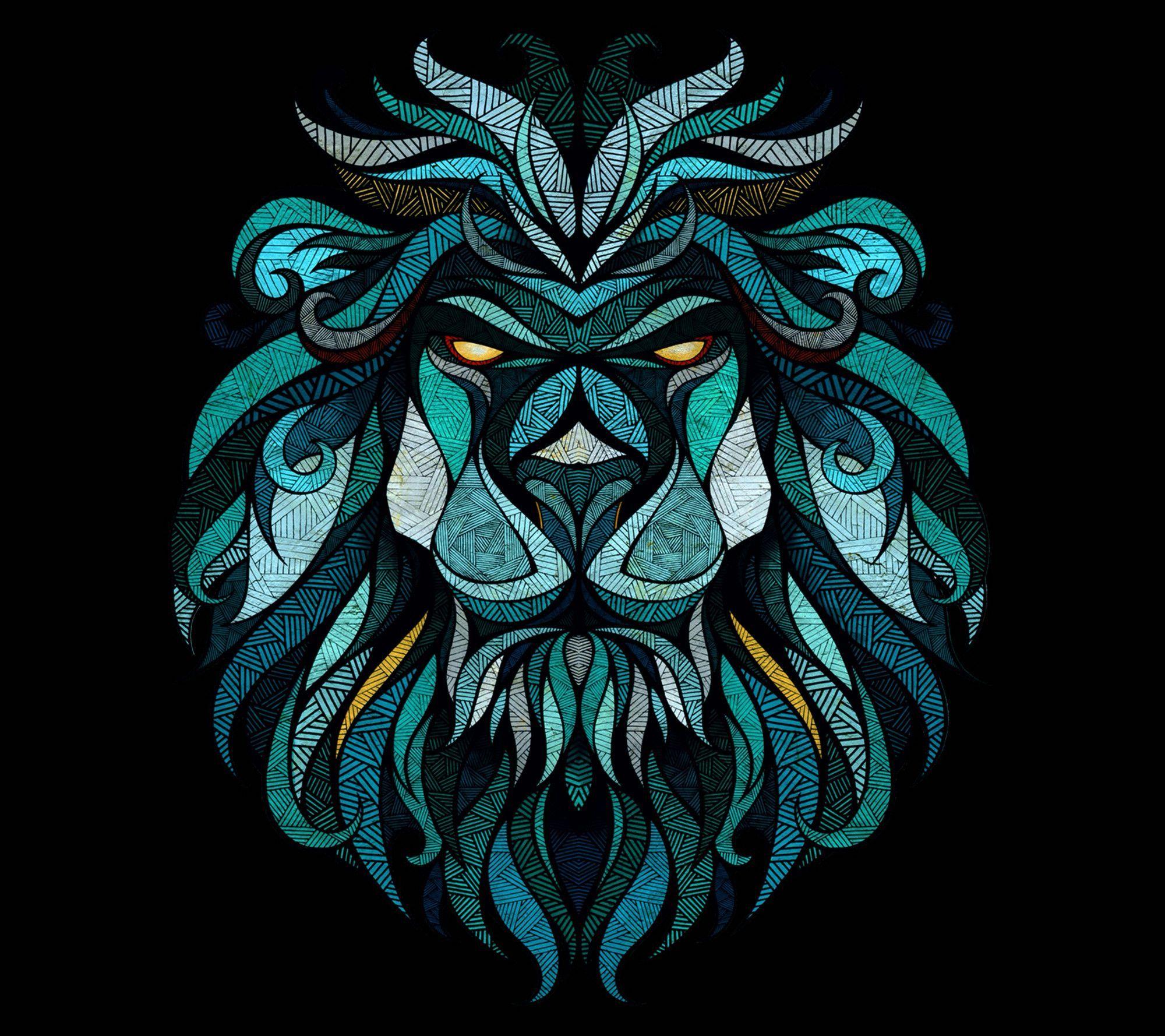 2000x1778 Simple Geometric Animal Wallpaper