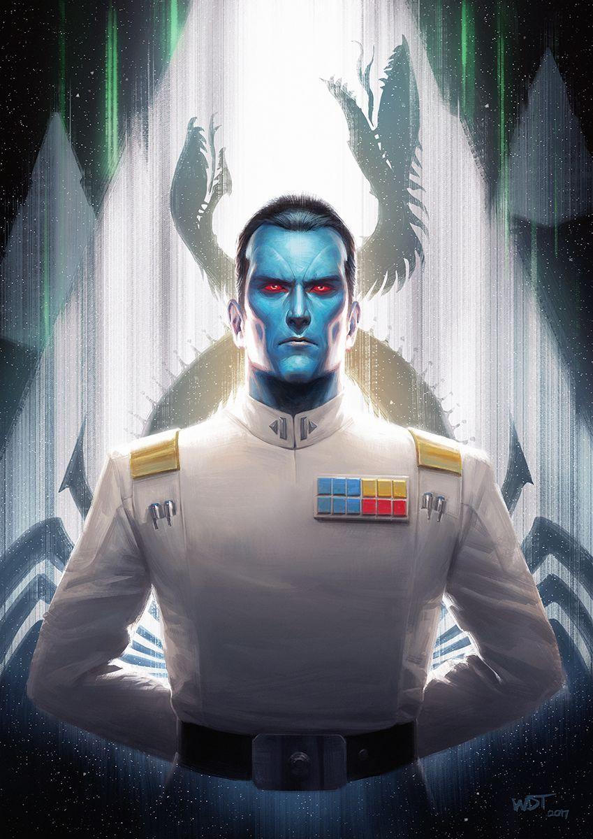 849x1200 Grand Admiral Thrawn Wallpaper