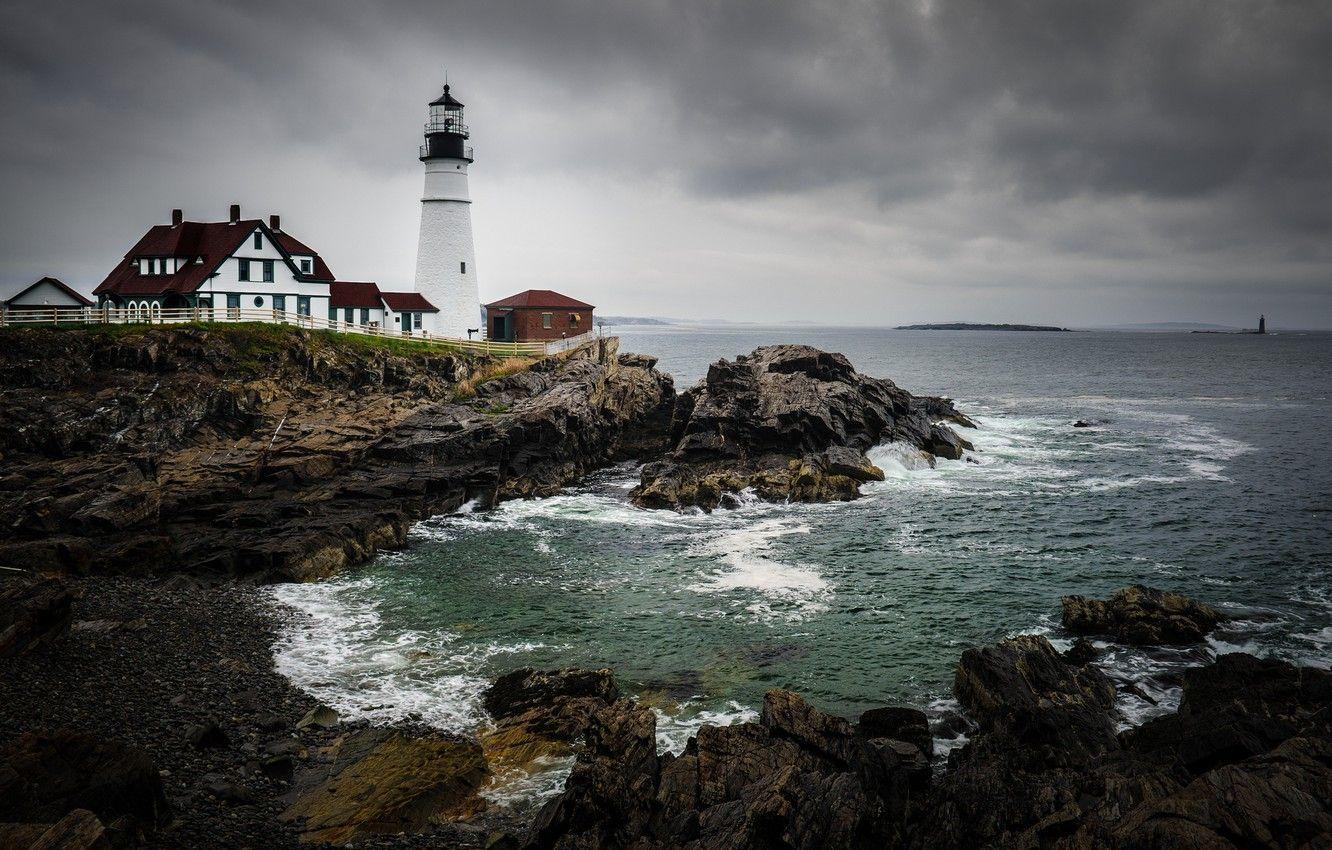 1332x850 Wallpaper coast, lighthouse, England, England, Cape Portland, Portland Bill, English Channel, the English channel image for desktop, section пейзажи
