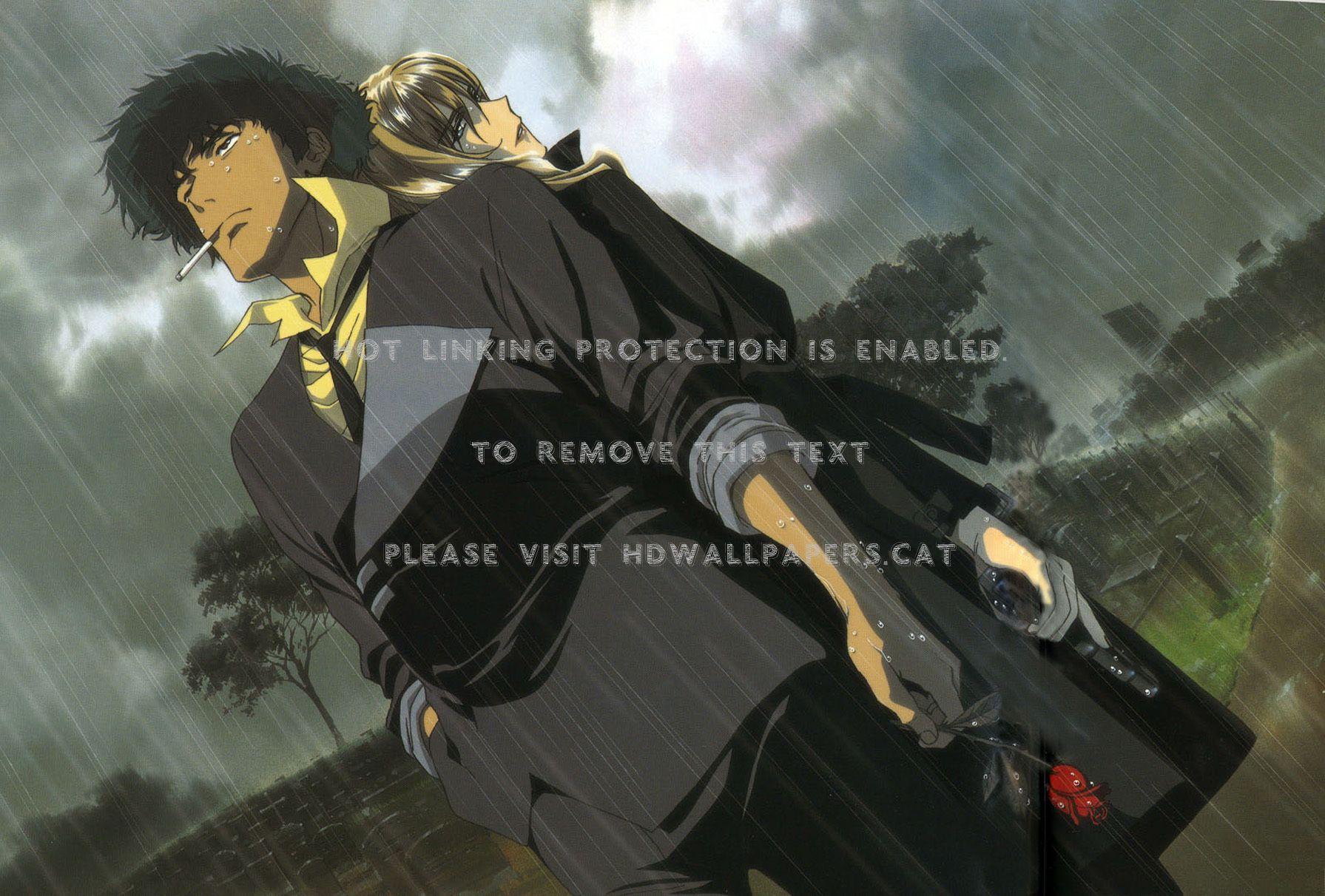 1791x1212 spike spiegel and julia anime cowboy bebop