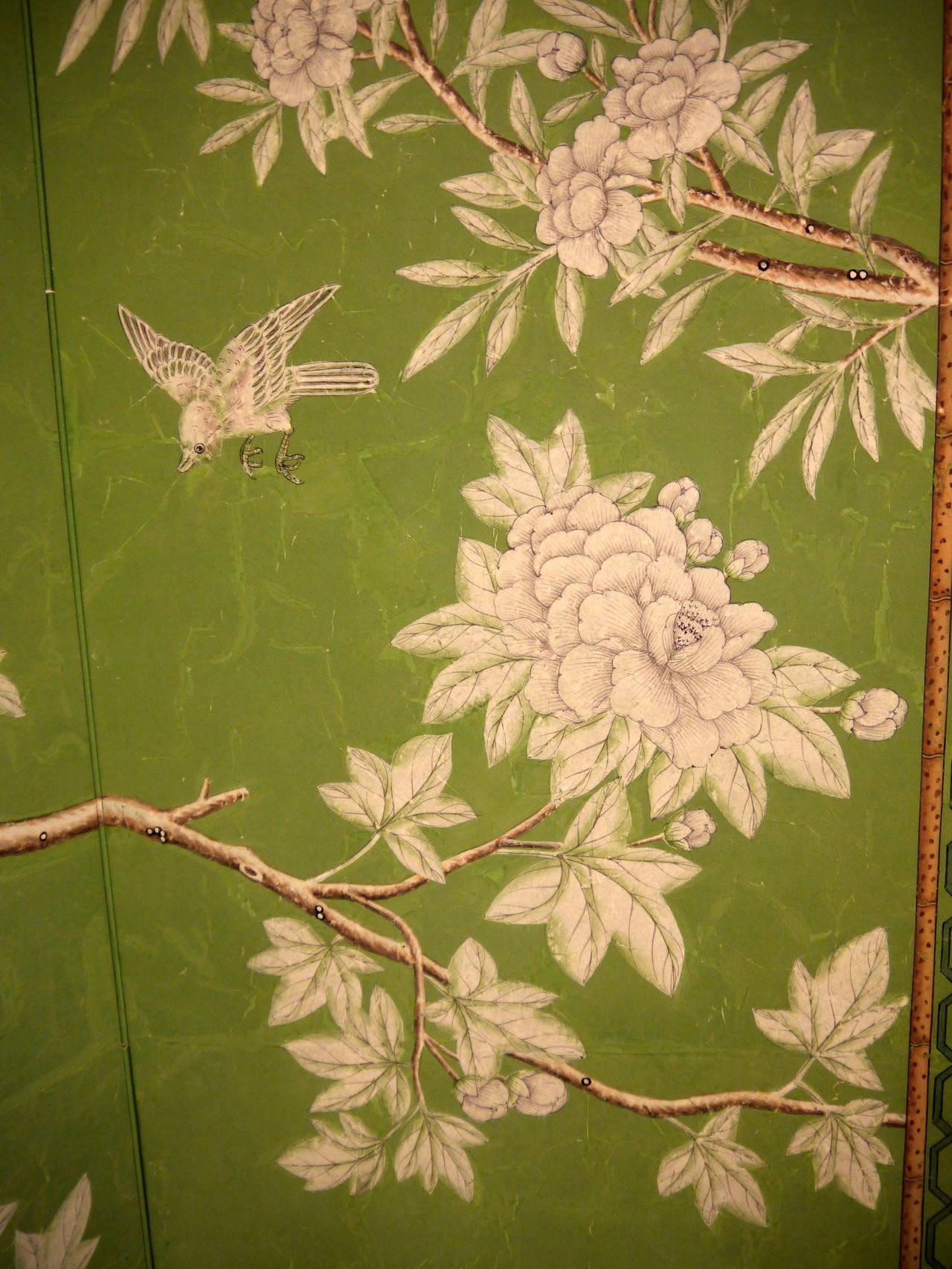 1280x1706 Gracie Handpainted Chinese Wallpaper Screen. Chinese wallpaper, Art