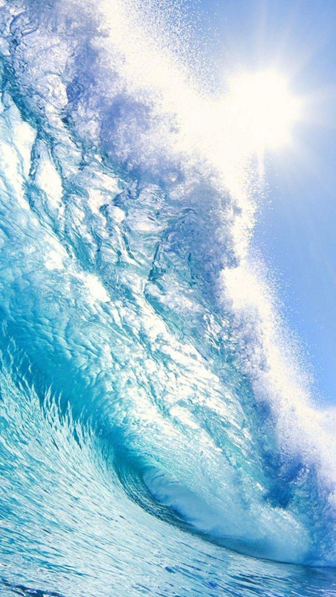 Abstract Blue Wave Background 4K Wallpaper iPhone HD Phone #4860f