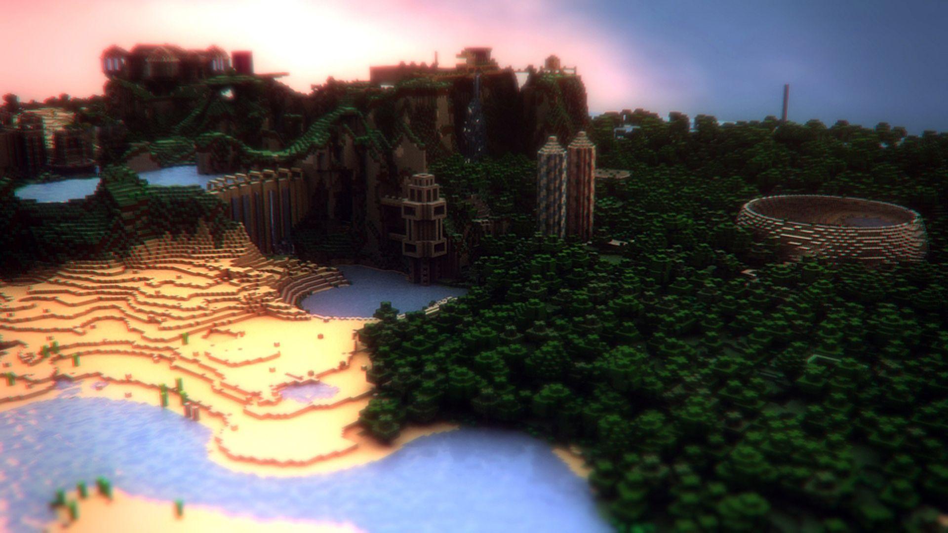1920x1080 Realistic Minecraft Wallpaper