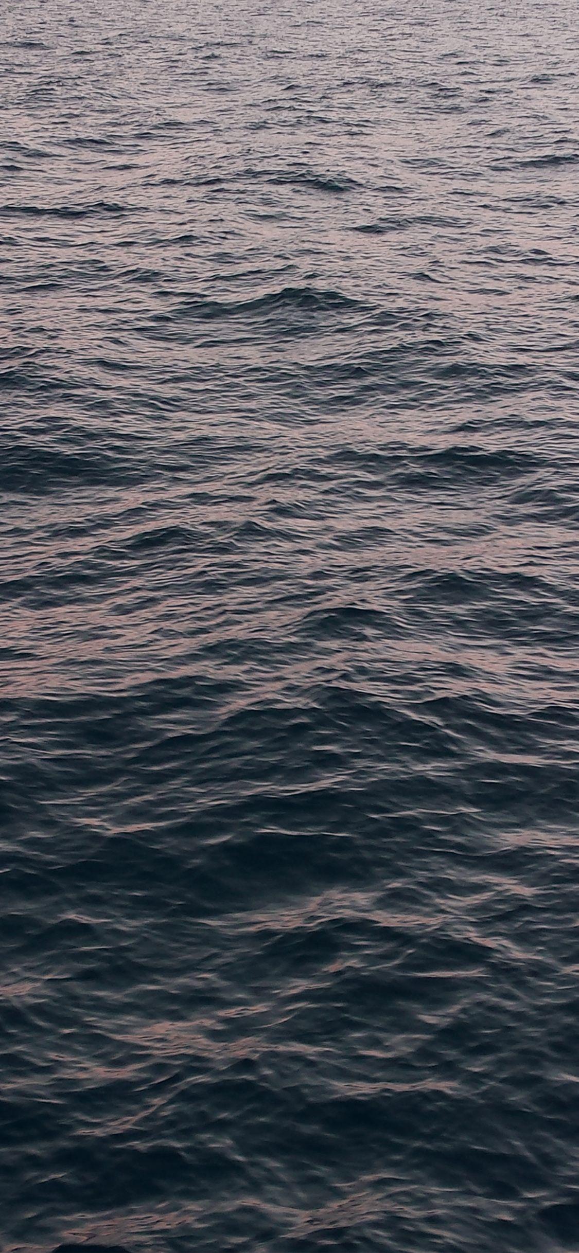 1125x2436 iPhone X wallpaper. sea ocean wave dark nature