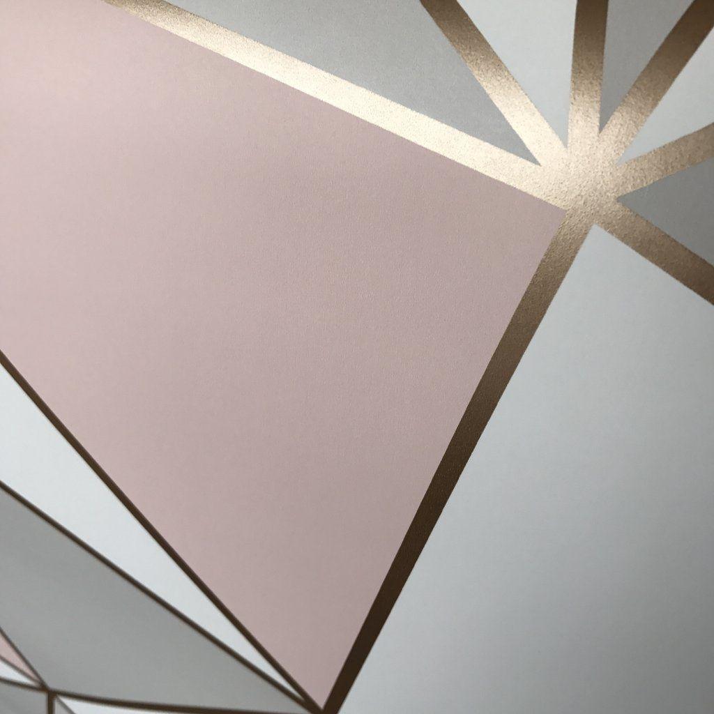 1024x1024 Red And Gold Geometric Wallpaper