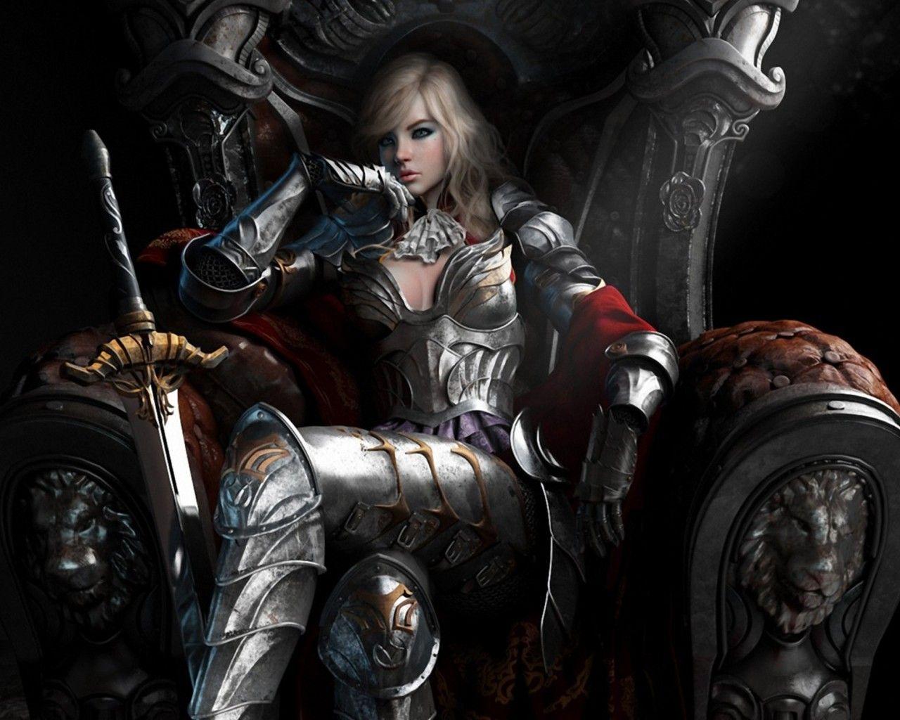 1280x1024 Fantasy Women Warrior 164847 :