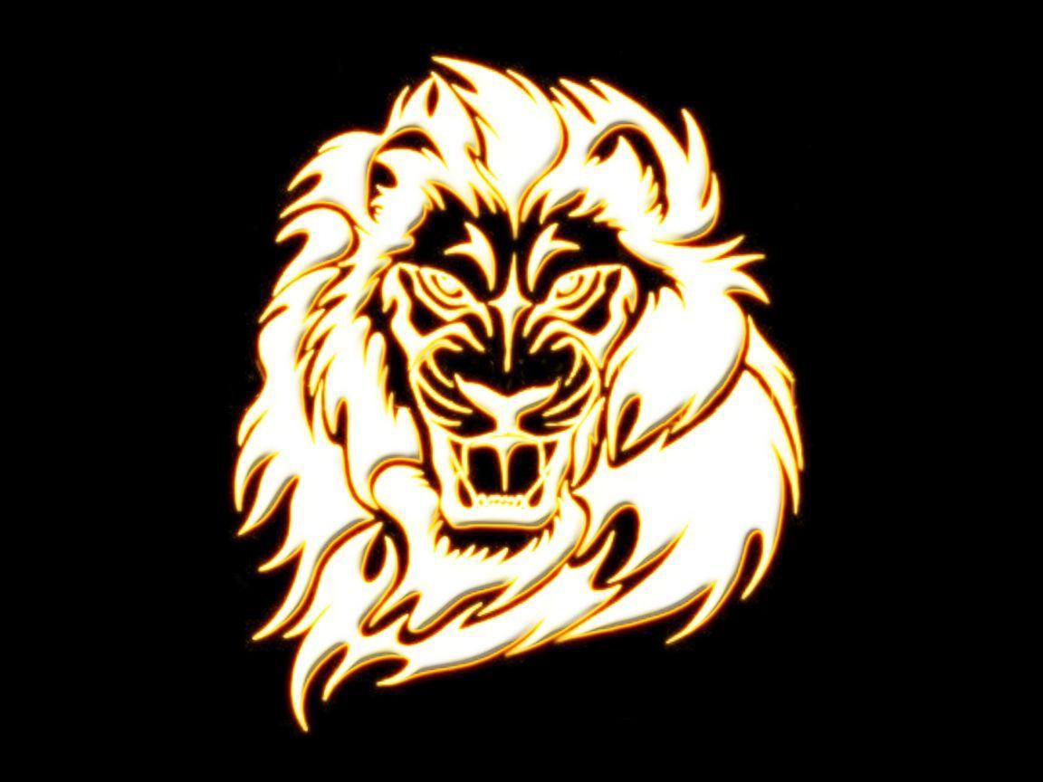 1152x864 Golden Lion Wallpaper