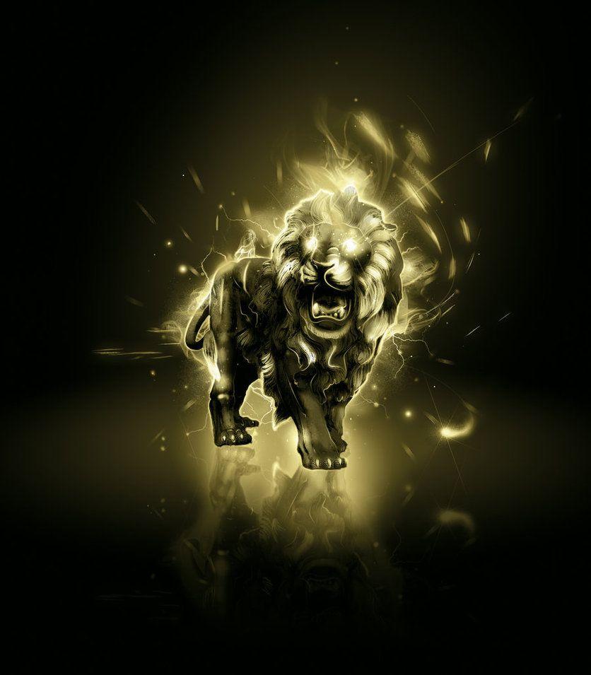 836x955 Golden Lion Wallpaper