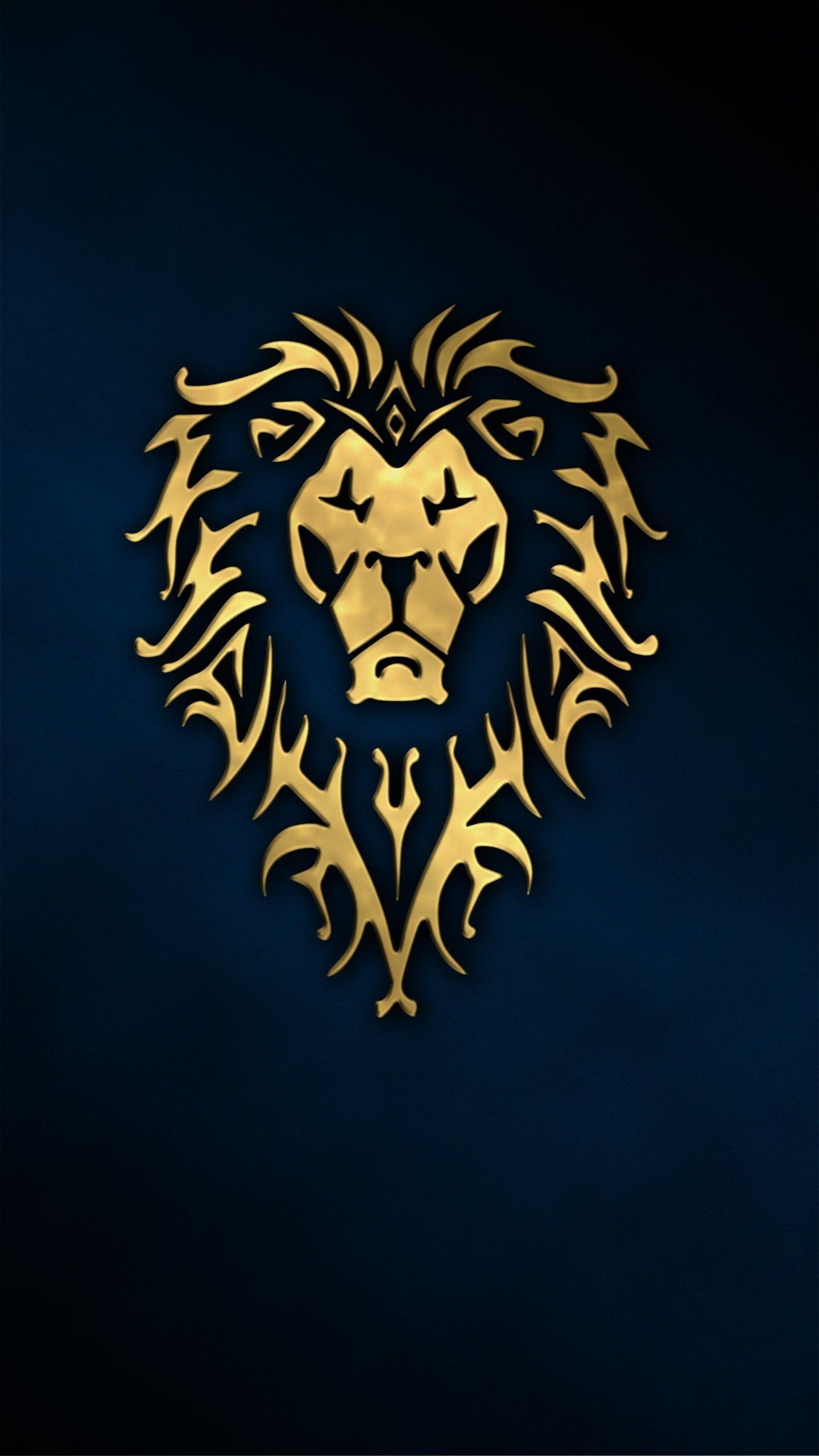 1440x2560 Mobile Golden Lion Wallpaper HD