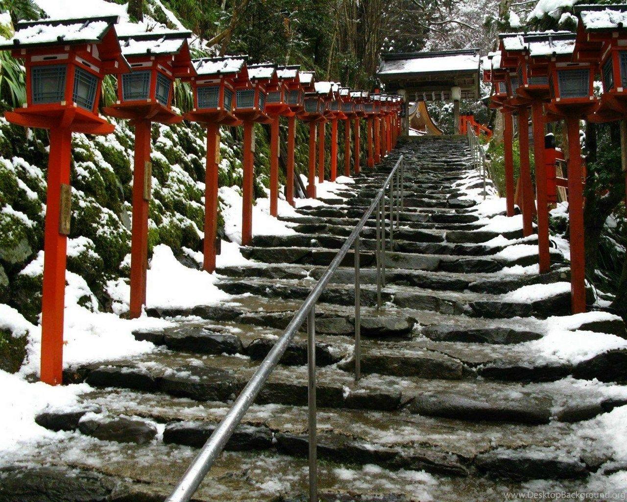 1280x1024 Japan Wallpaper And Image: Winter Japan Scenery Wallpaper Desktop Background