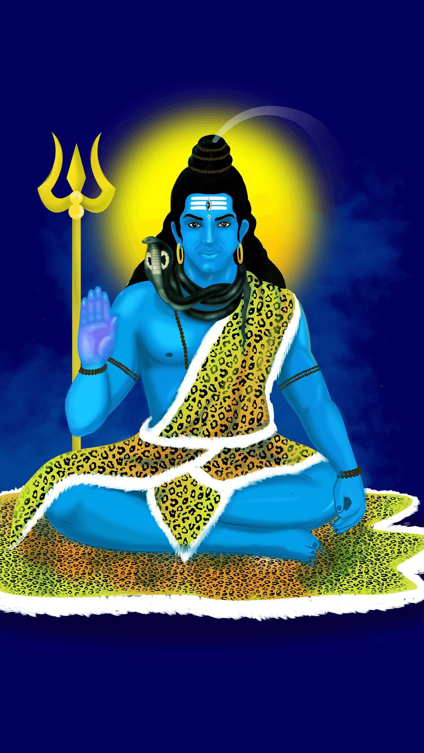 Hình nền 1440x2560 Chúa Shiva