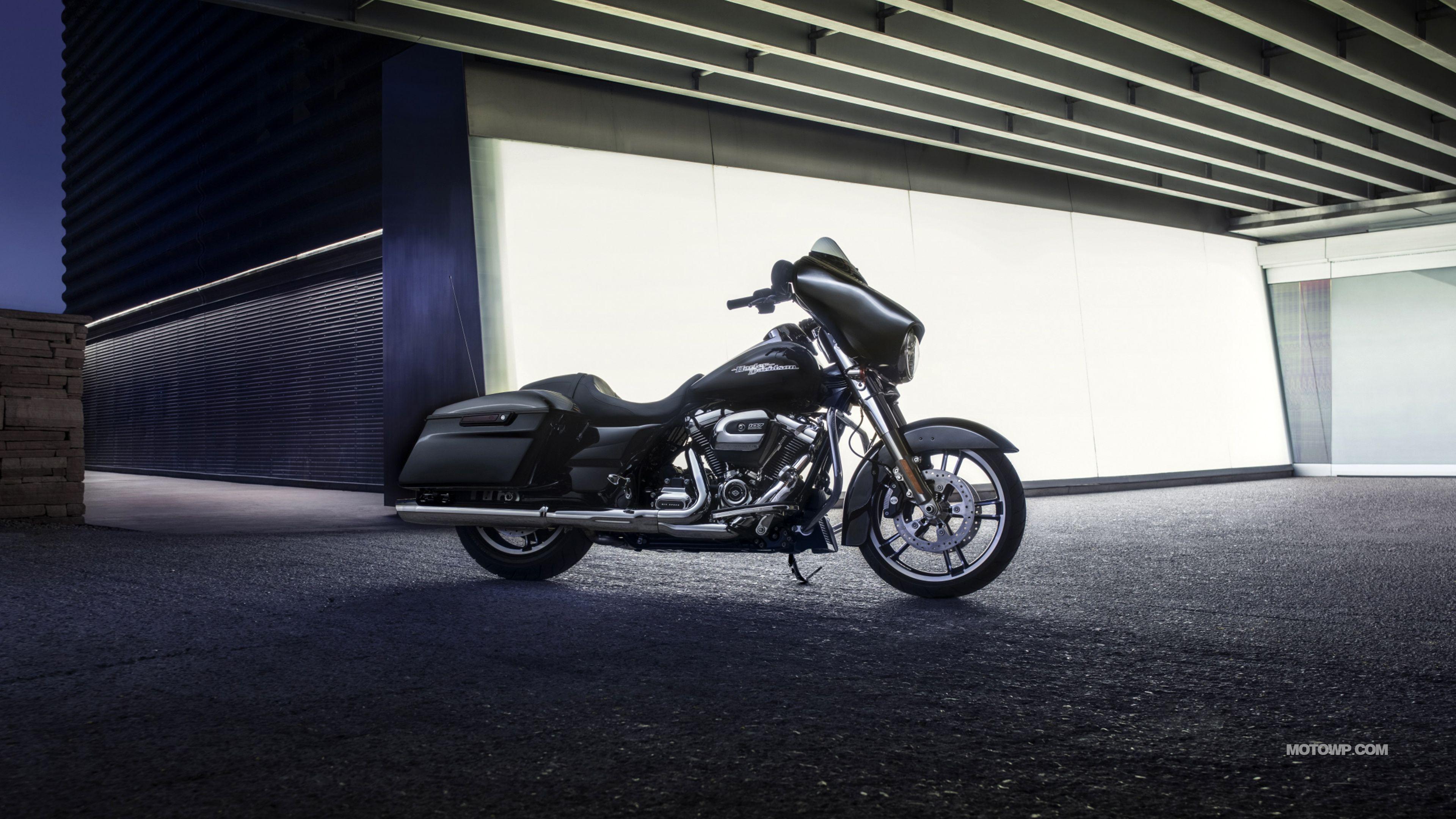3840x2160 Motorcycles Desktop Wallpaper Harley Davidson Touring Street Glide