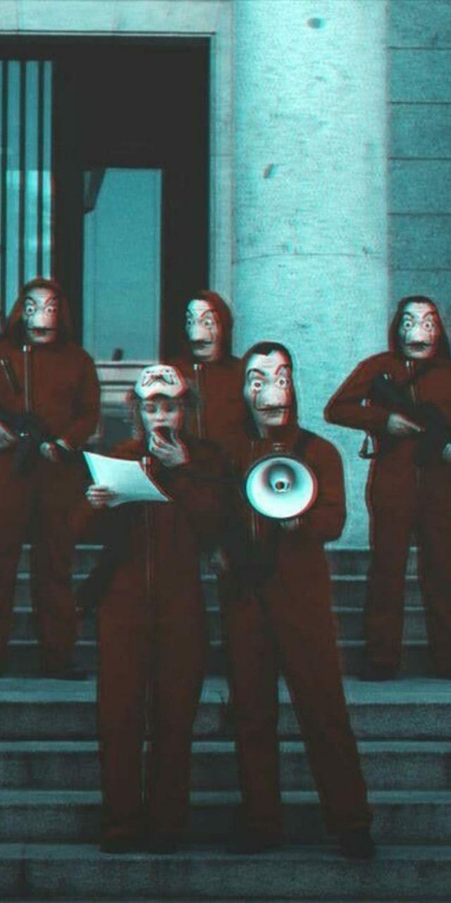 640x1280 Dali, Wallpaper, And La Casa De Papel Image Casa Da Papel Wallpaper Phone