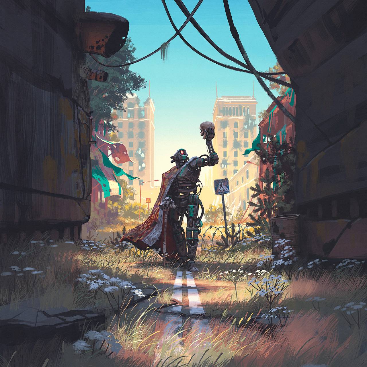 1280x1280 Robotic Poetry wallpaper