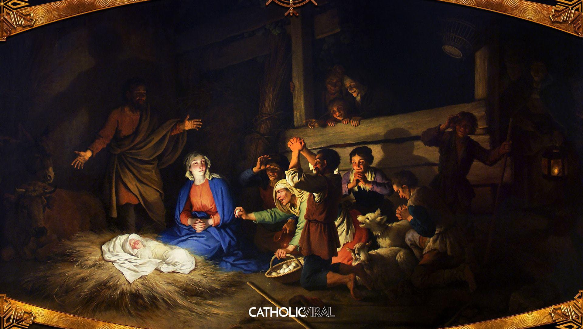 1920x1084 Gorgeous Classical Paintings of the Nativity- HD Christmas Wallpaper CatholicViral