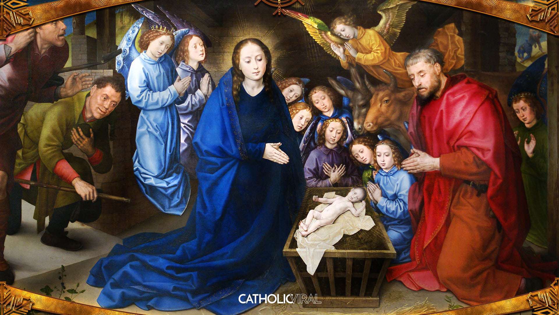 1920x1084 Gorgeous Classical Paintings of the Nativity- HD Christmas Wallpaper CatholicViral