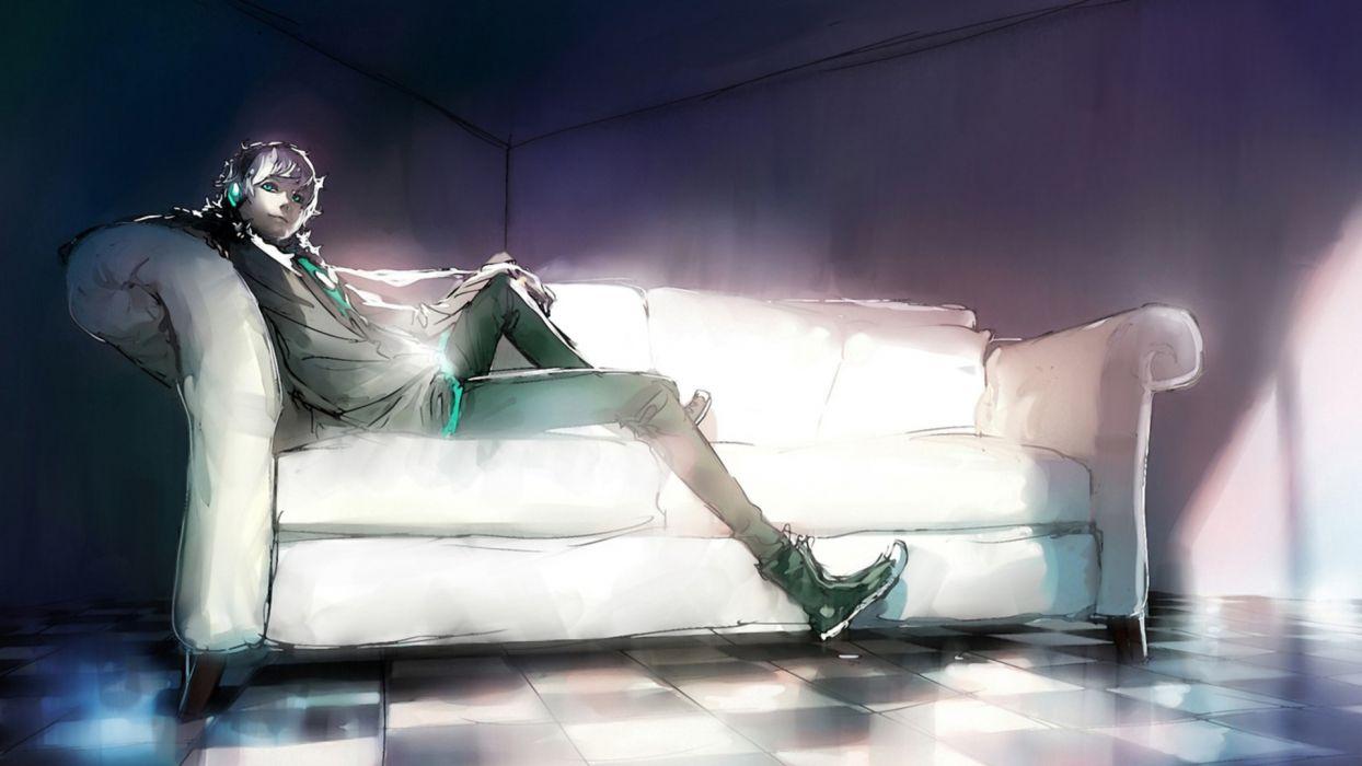 1244x700 Fisheye Placebo music headphones art men boys wallpaperx1080
