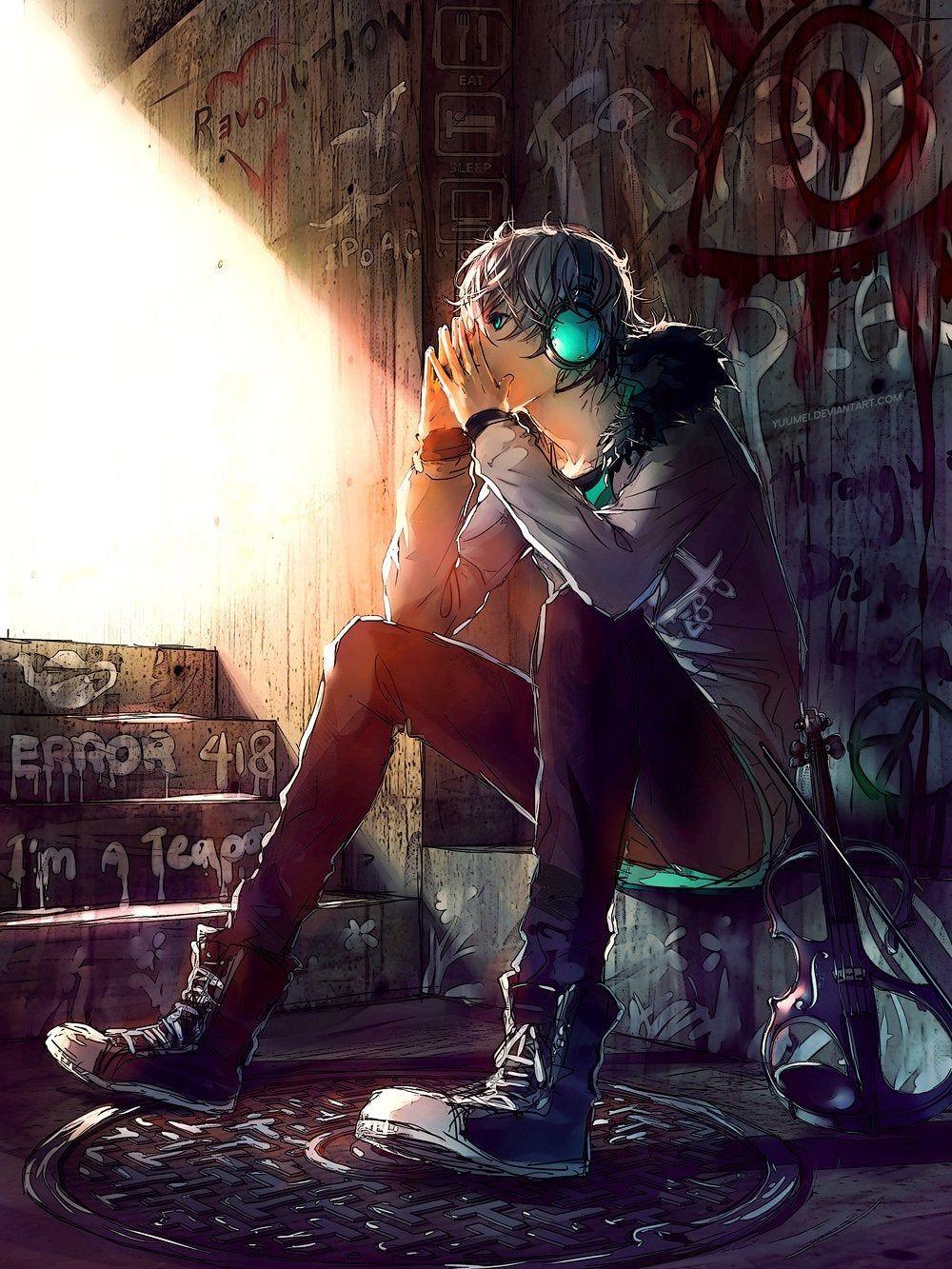 1000x1333 My current wallpaper for my iPhone it seems to work well (underground image for fisheye placebo, yuumei - )