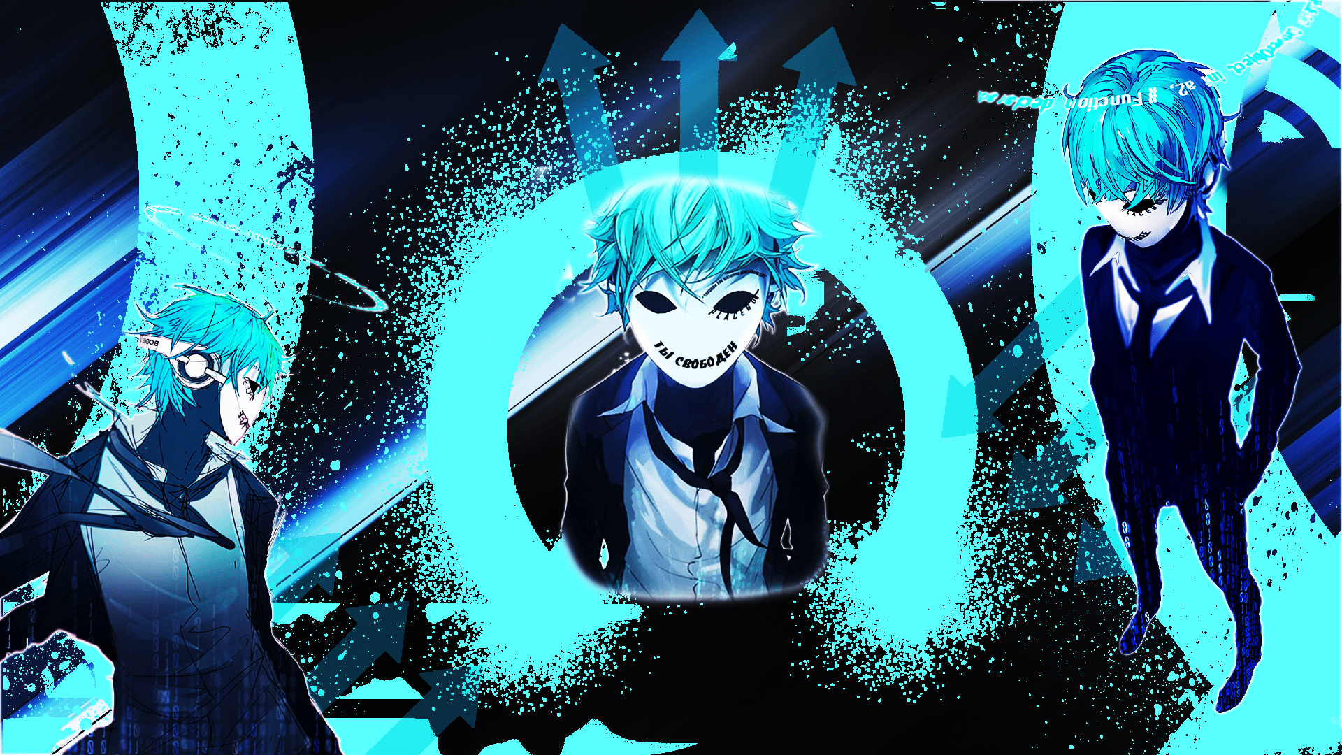 1920x1080 Cyber Frey. Fisheye placebo, Anime, Anime wallpaper