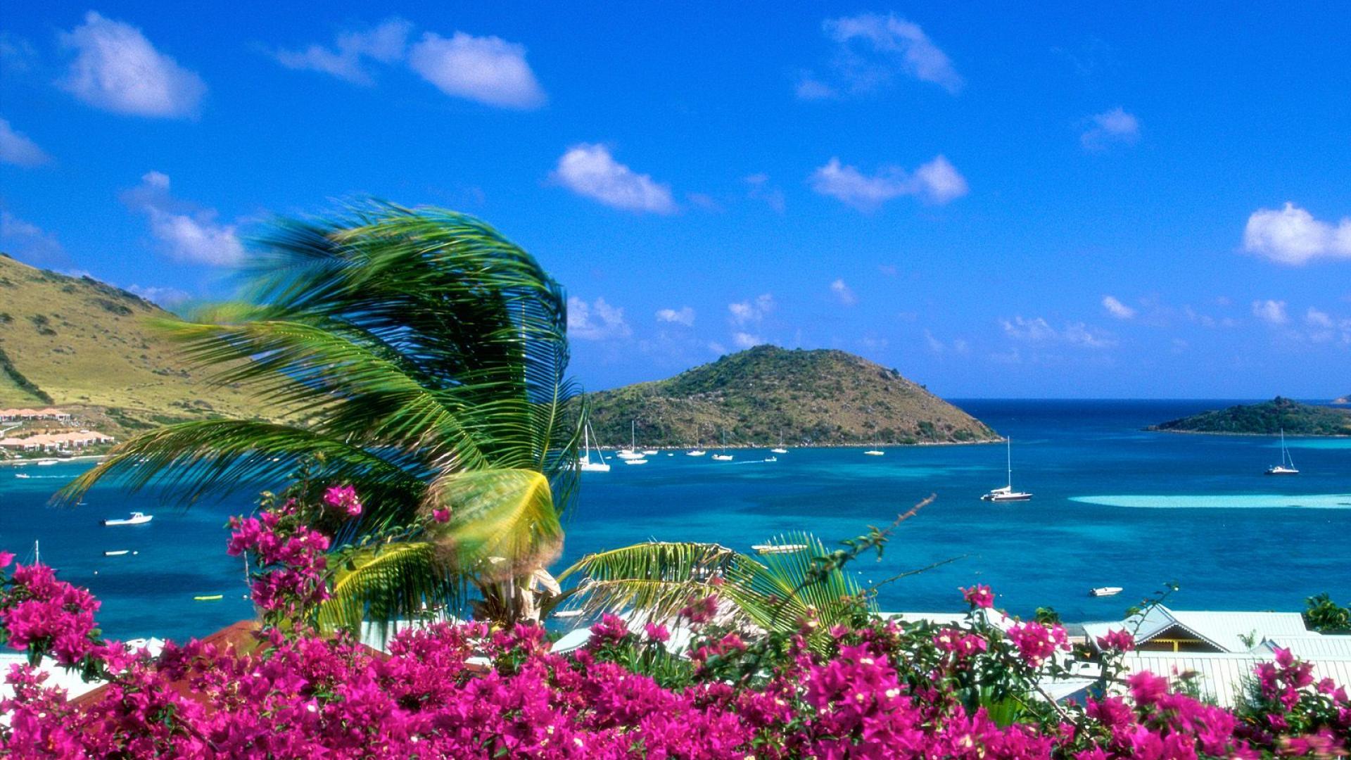 1920x1080 Free Beach Scene Wallpaper
