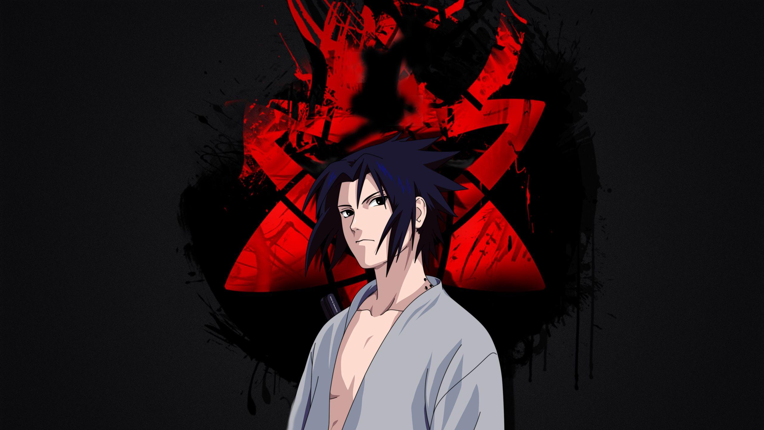 2560x1440 Sasuke Uchiha Desktop Wallpaper