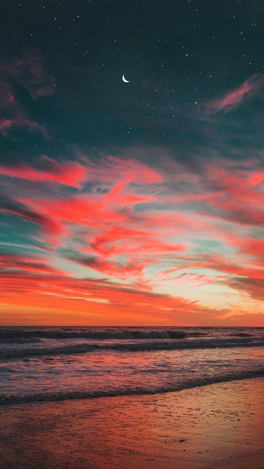 900x1600 Night Sky Beach Wallpaper iPhone