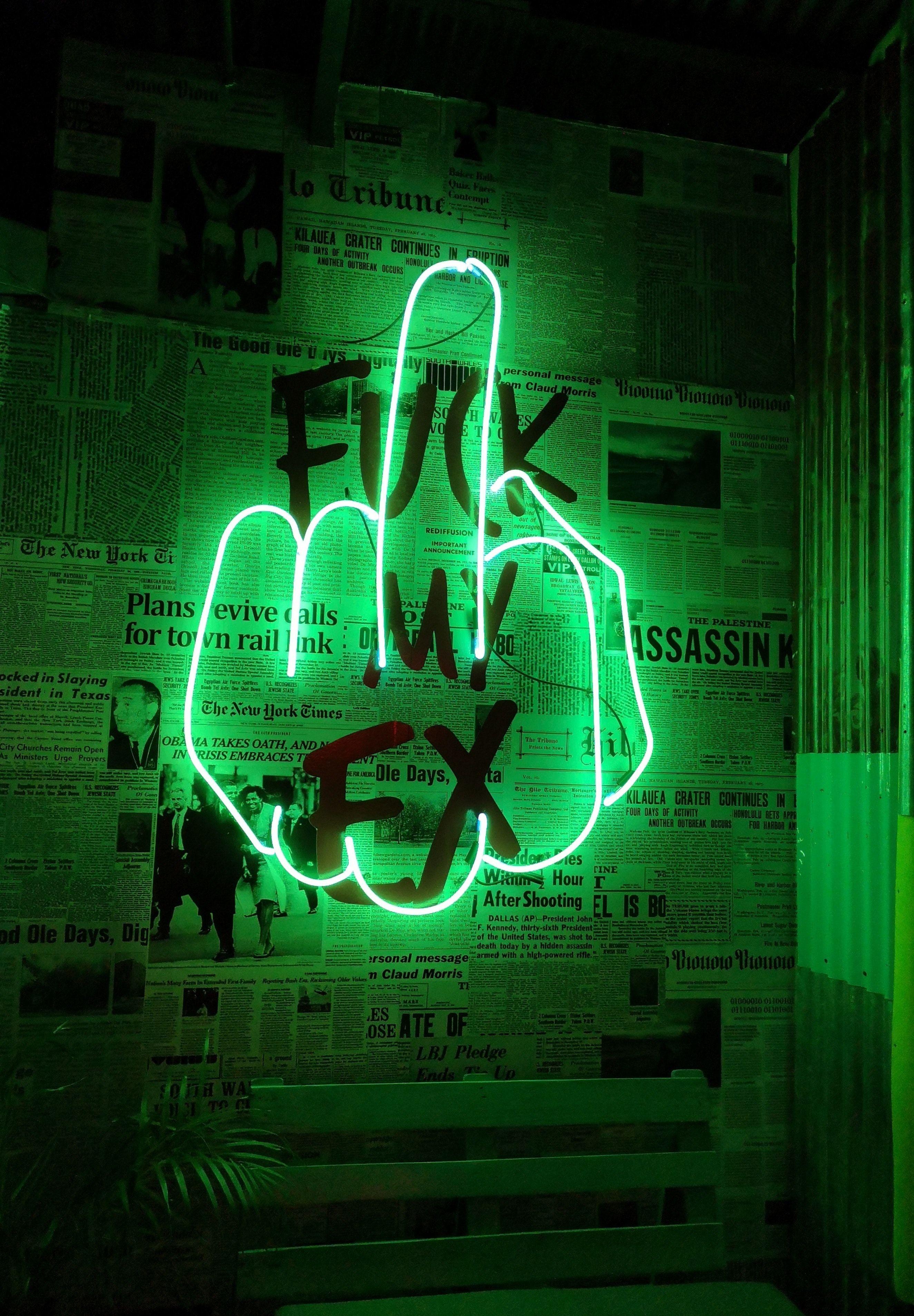 2648x3814 Green Neon Light Signage · Free