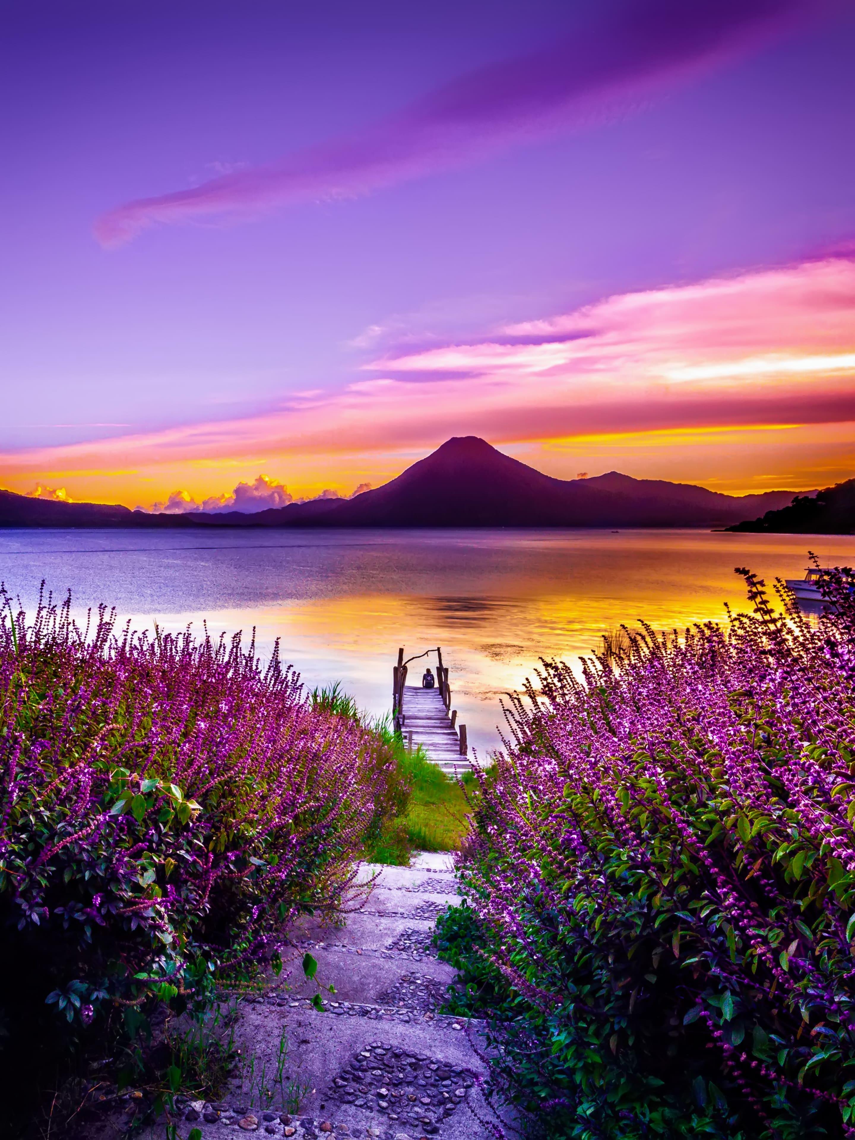 2880x3840 Lake Atitlán Guatemala wallpaper