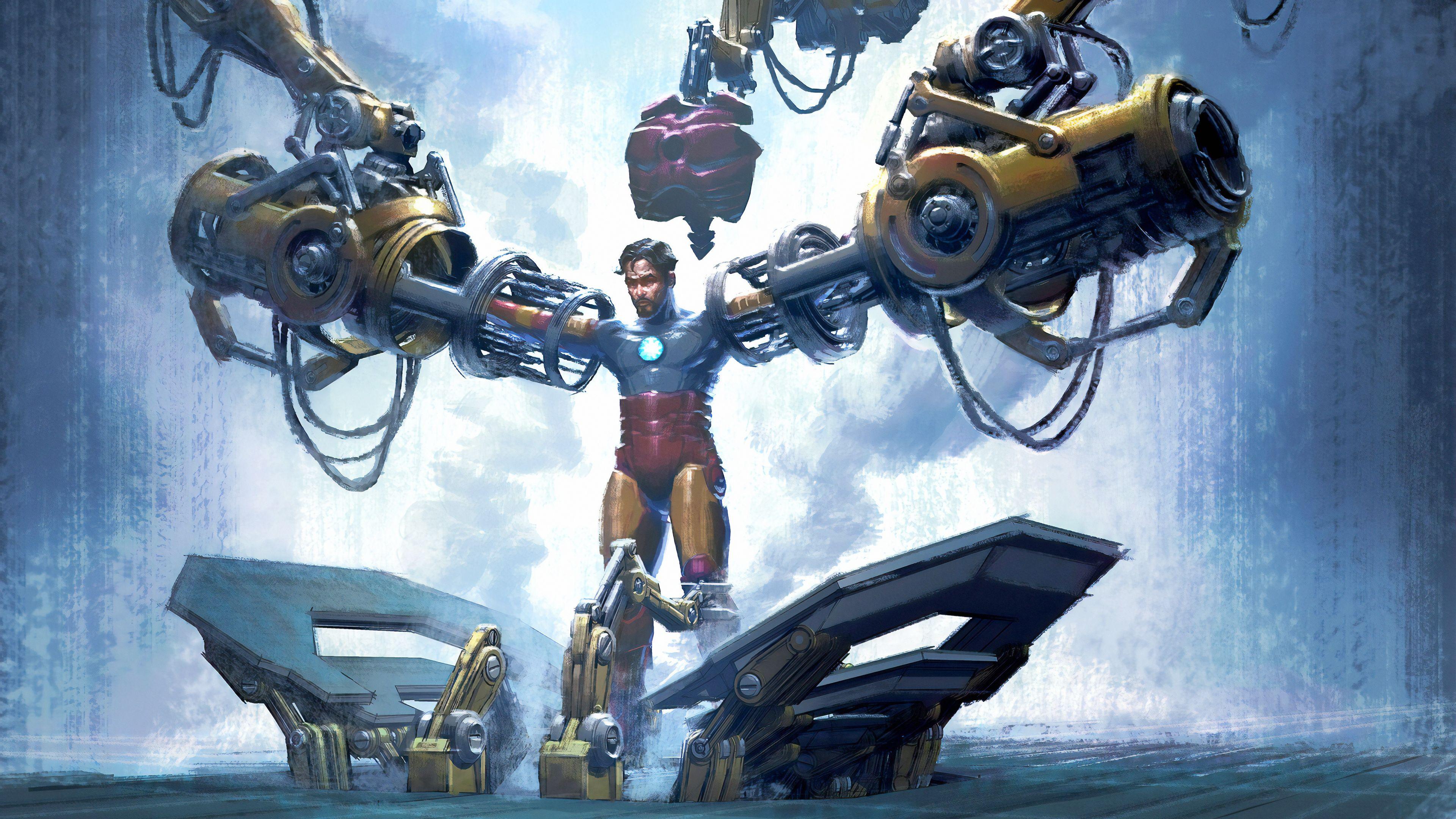 3840x2160 Wallpaper 4k Tony Stark Suit Up 4k Wallpaper, Artwork Wallpaper, Digital Art Wallpaper, Hd Wallpaper, Iron Man Wallpaper, Superheroes Wallpaper