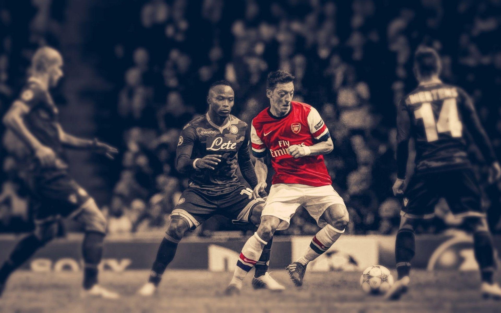 1920x1200 Soccer wallpaper, HDR, Arsenal Fc, Mesut Ozil, men's red and white jersey shirt • Wallpaper For You HD Wallpaper For Desktop & Mobile