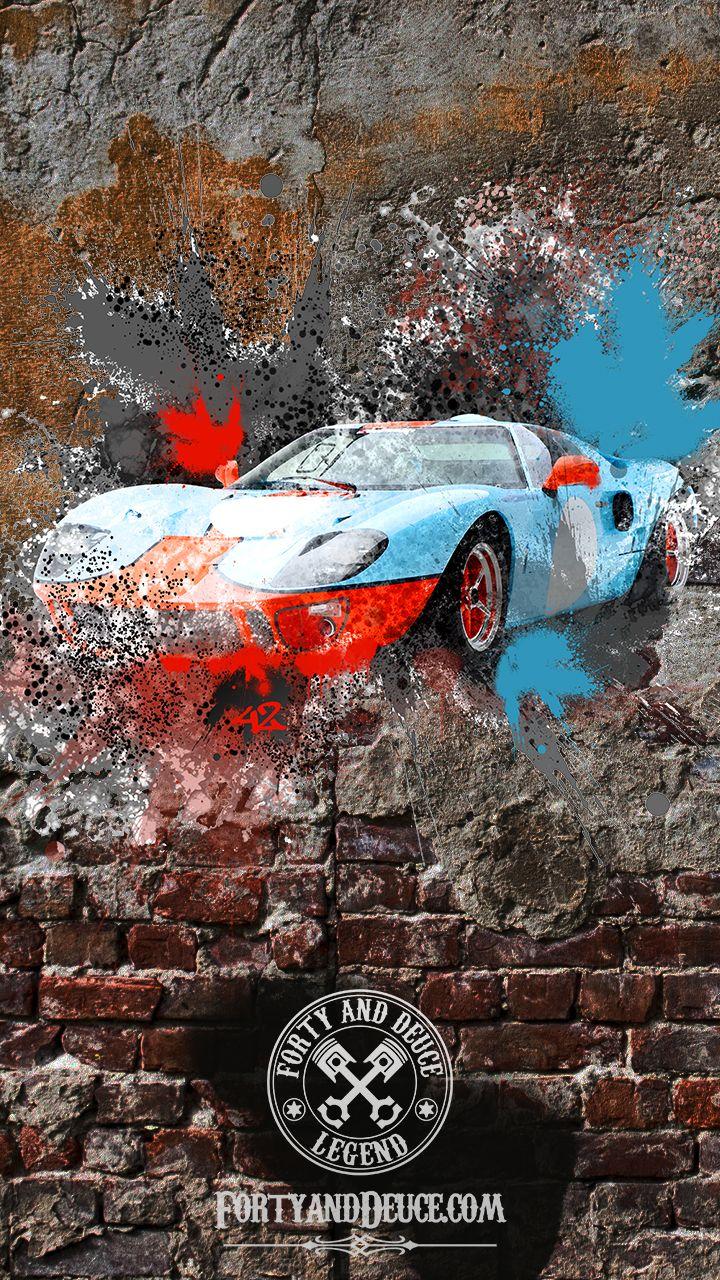 720x1280 Ford Gt40 Street Art Gt40 HD Wallpaper
