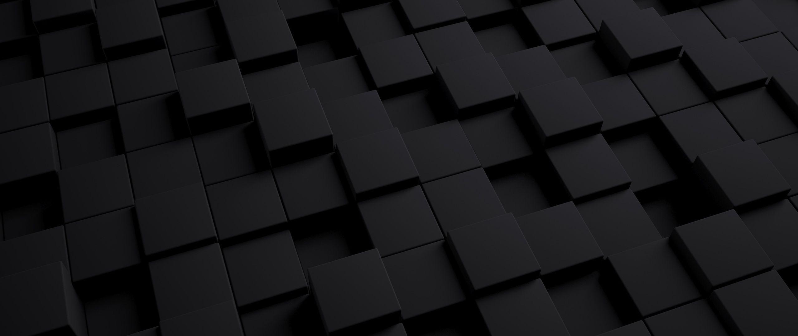 2560x1080 3D Black Cube 2560x1080 Resolution HD 4k Wallpaper, Image, Background, Photo and Picture