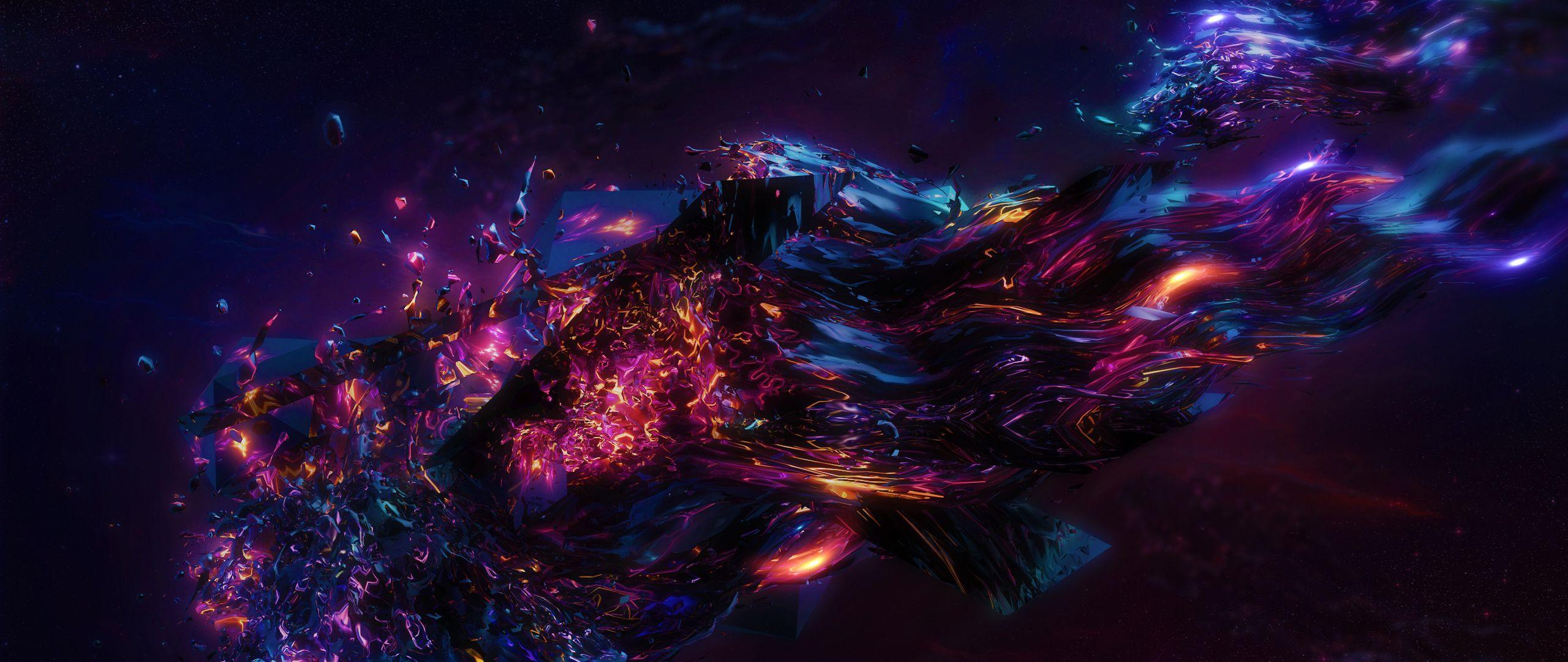 2560x1080 3D Graphic Wallpaper HD HD Wallpaper
