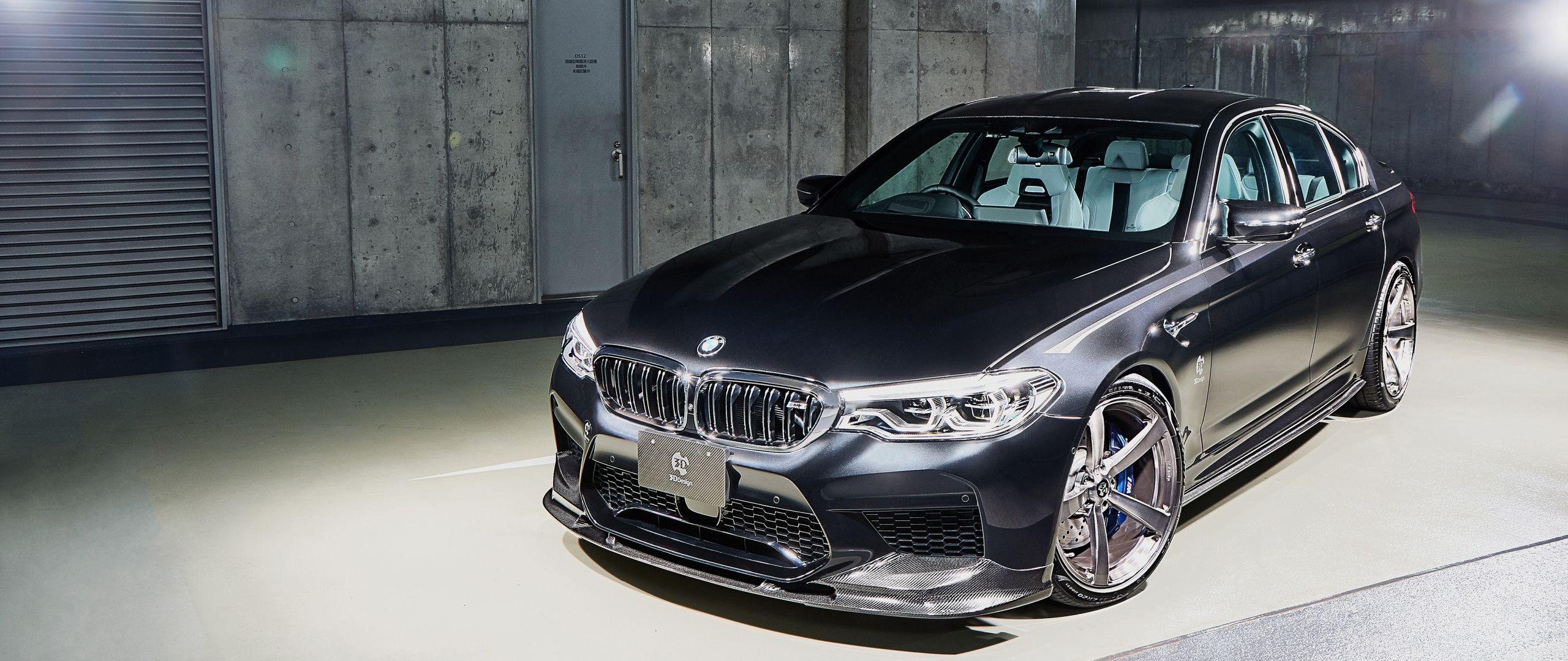 2560x1080 Download 3D Design, BMW M black, 2018 wallpaper, 2560x Dual Wide, Widescreen