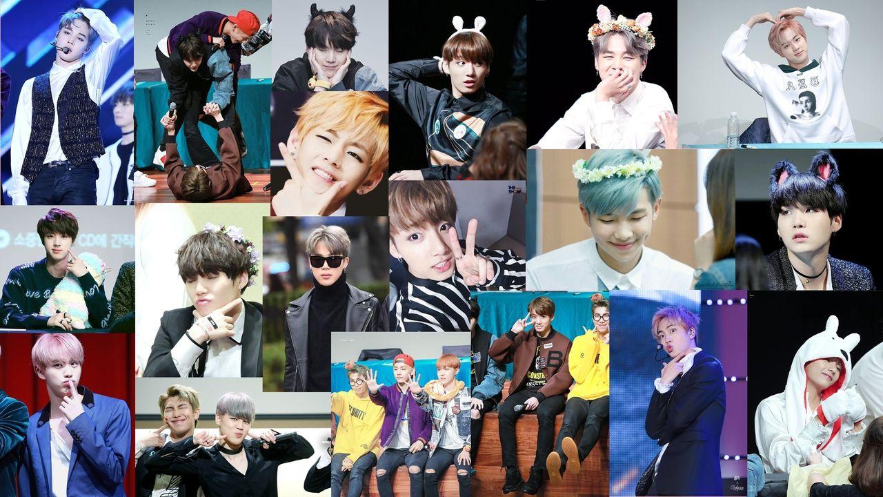 Bts Collage Computer Wallpapers Top Free Bts Collage Computer