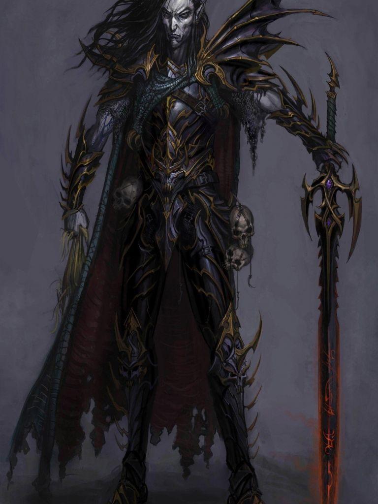 768x1024 Dark Elf Wallpaper