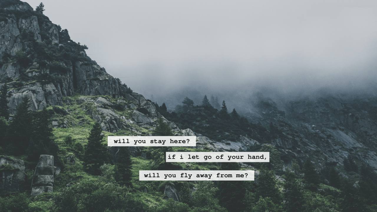 1280x720 BTS Aesthetic Lyric Laptop Wallpaper .