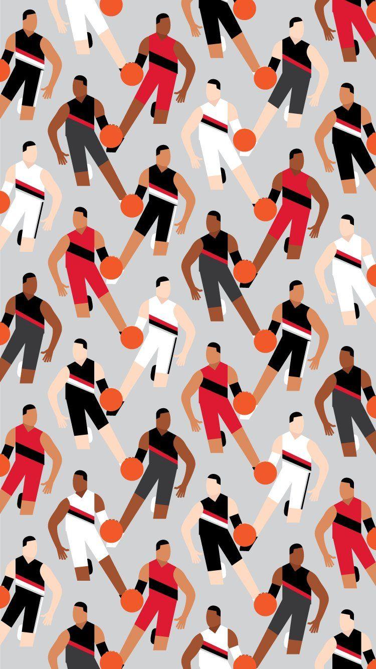 750x1334 Portland Trail Blazers your phone's wallpaper before tonight's game! #WallPaperWednesday