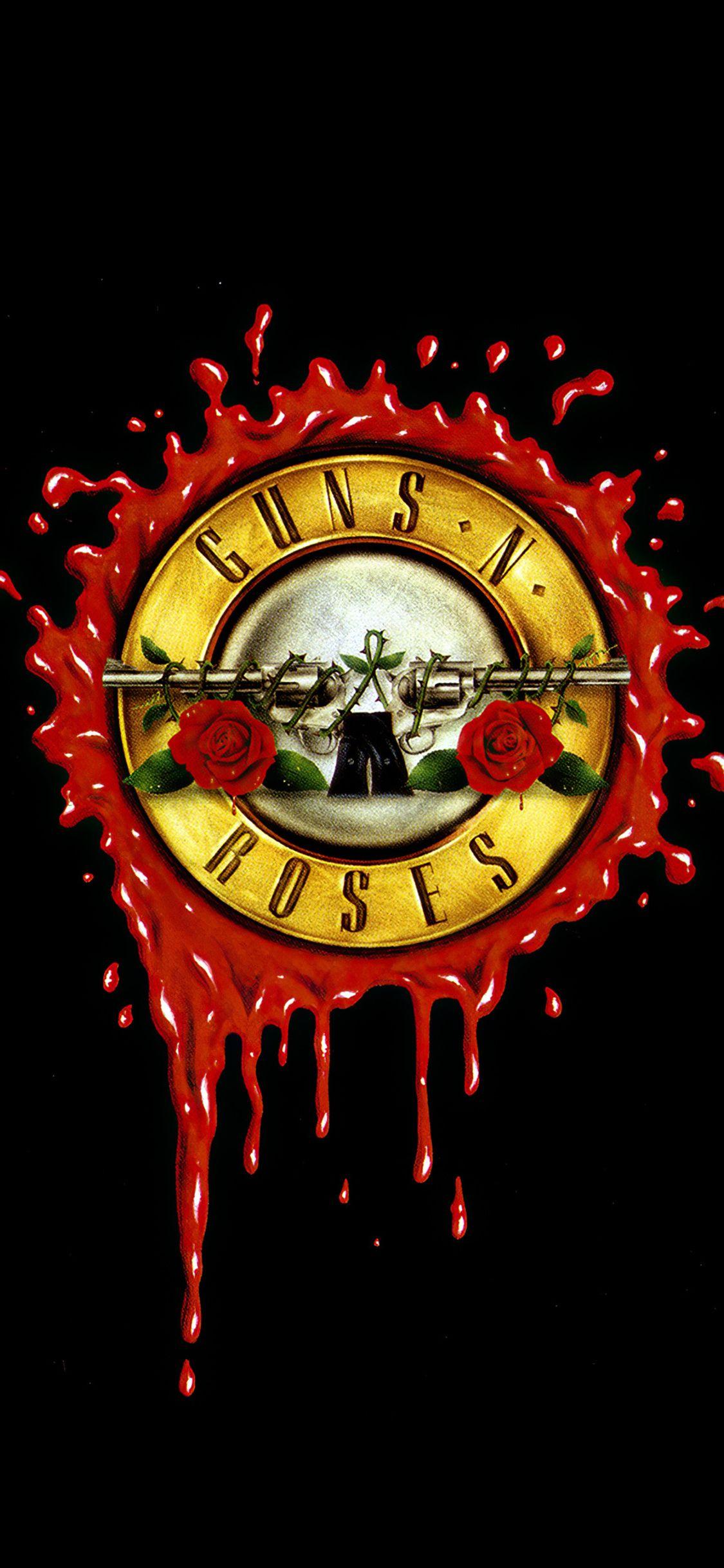 1125x2436 Guns N Roses Dark Minimal 4k iPhone XS, iPhone iPhone X HD 4k Wallpaper, Image, Background, Photo and Picture