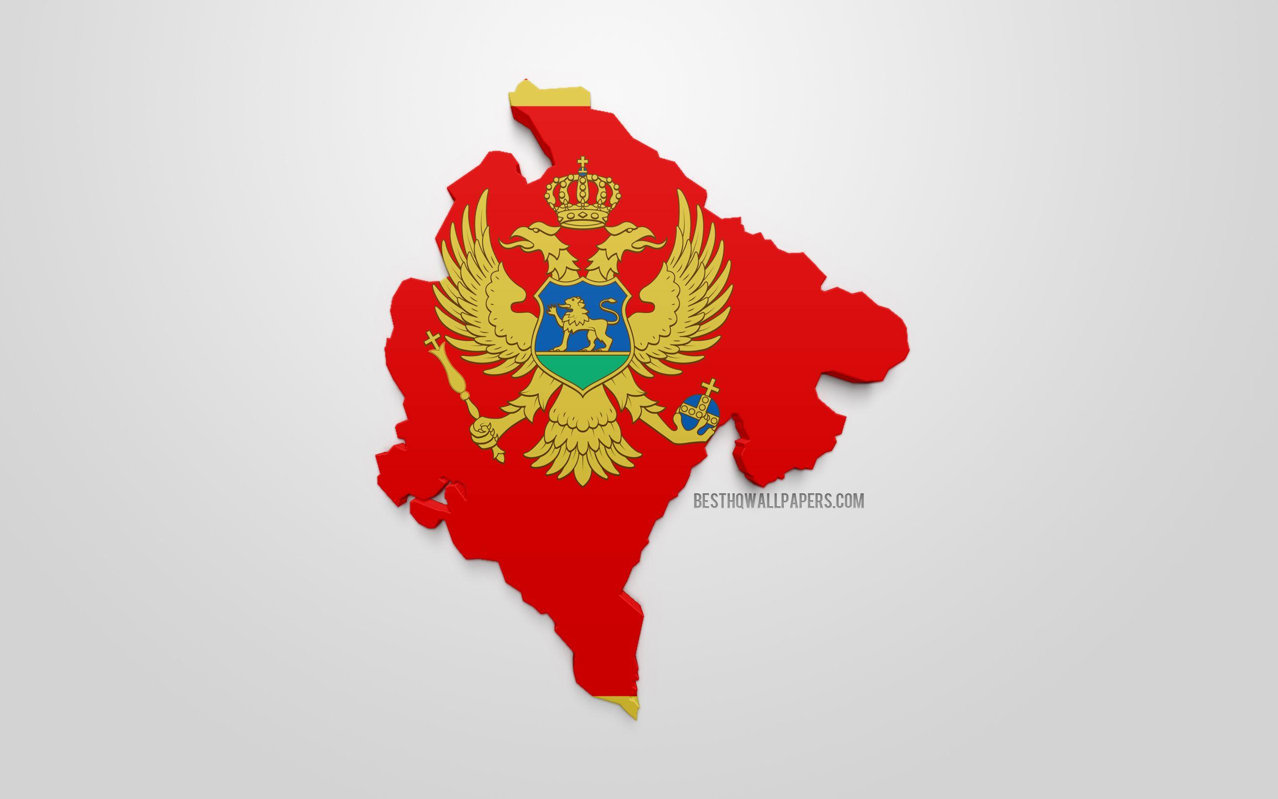 2560x1600 Download wallpaper 3D flag of Montenegro, map silhouette of Montenegro, 3D art, Montenegro 3D flag, Europe, Montenegro, geography, Montenegro 3D silhouette for desktop with resolution 2560x1600. High Quality HD picture wallpaper
