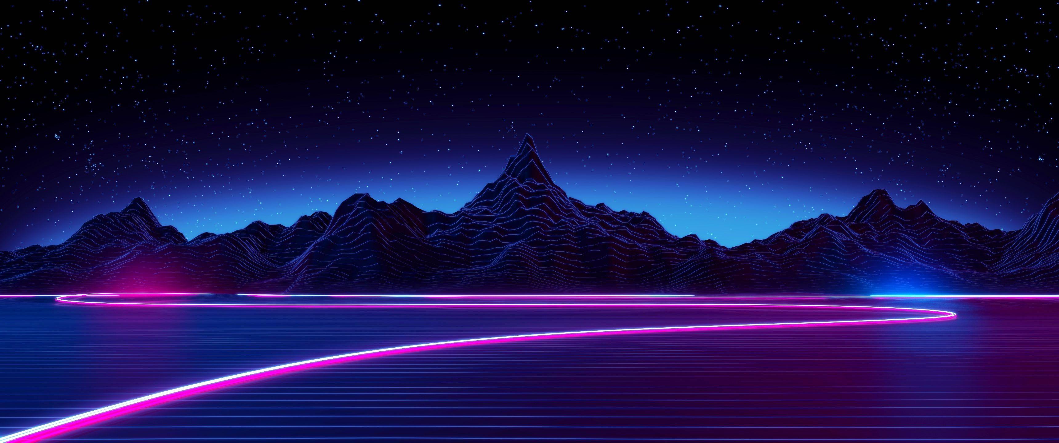 3440x1440 Retro Wallpaper HD